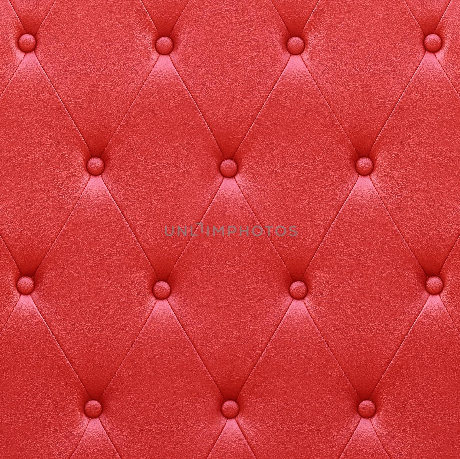 Luxurious red leather seat upholstery use for background