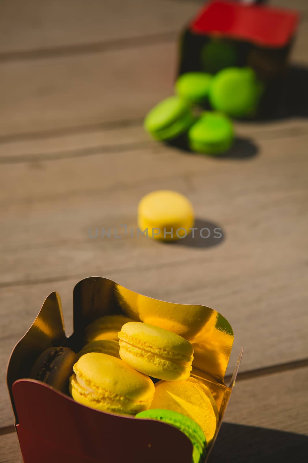 french colorful macarons. by sarymsakov