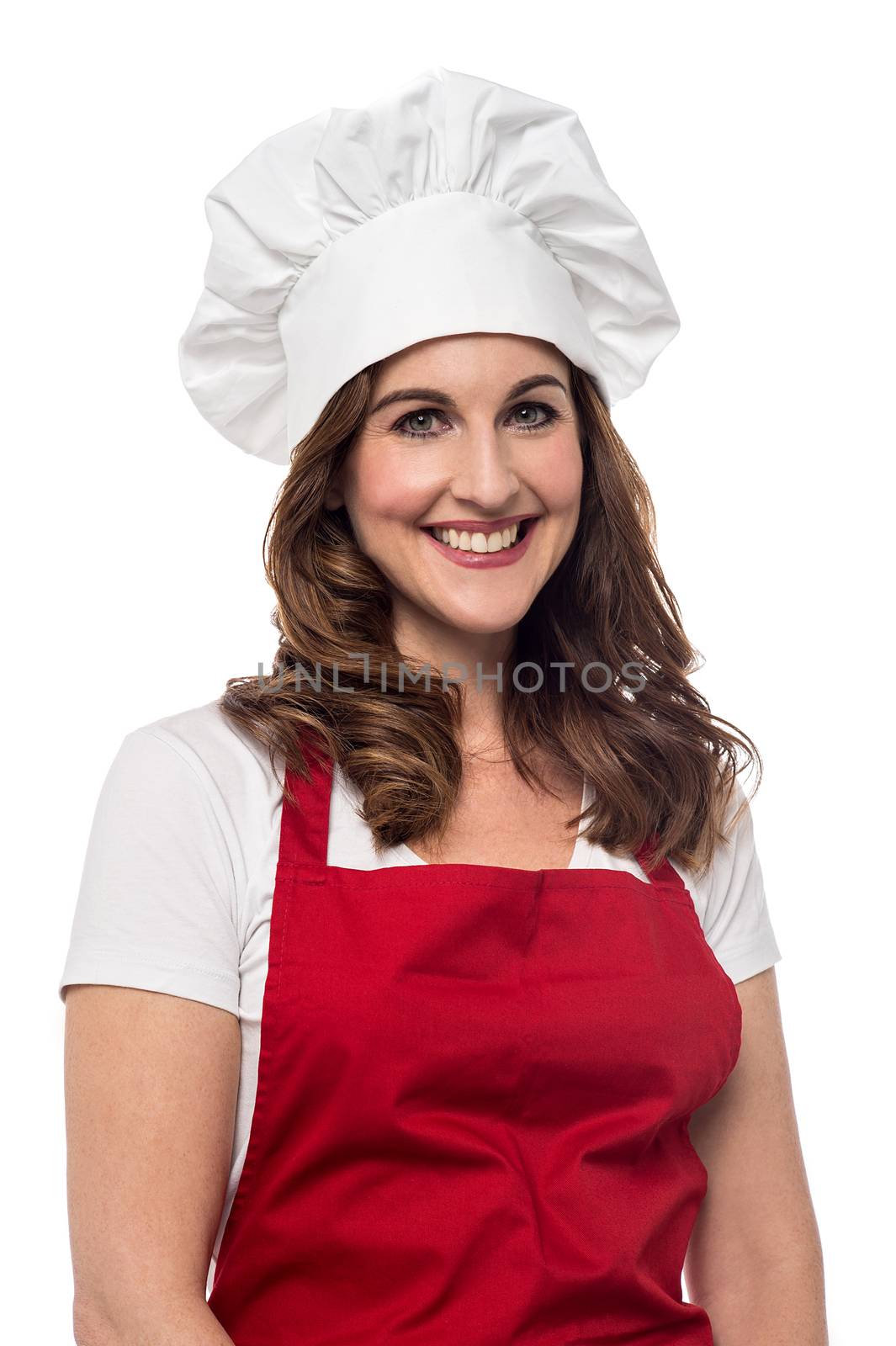 Happy chef on service.  by stockyimages
