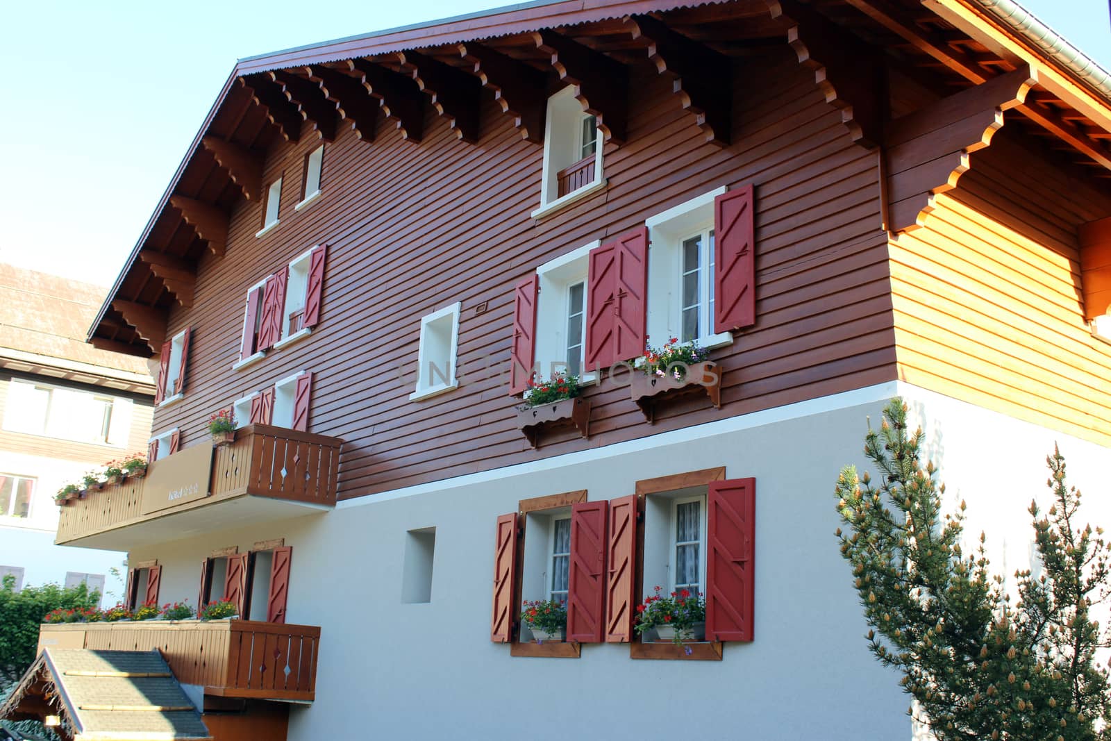 Traditional French chalet in Villard-de-Lans in France