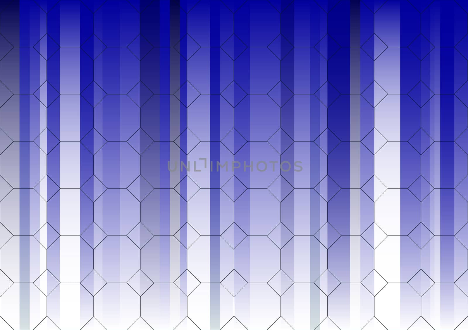 Hexagonal Blue Fading Business Graphic(Repeating graphic will tessalate for larger graphics if needed)

