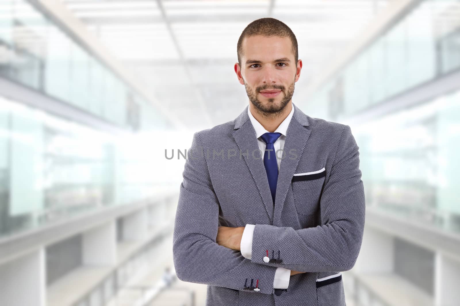 young business man portrait at the office