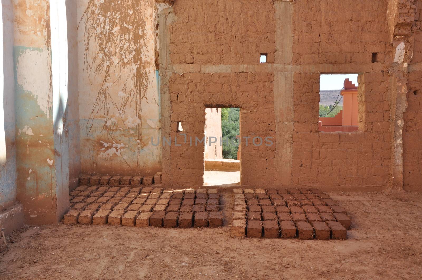 Mud bricks ready to use by anderm