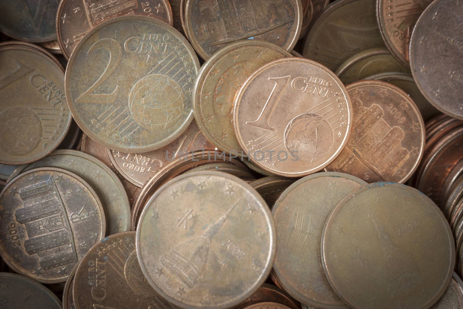 Coins background euro coins cent coins euro cents