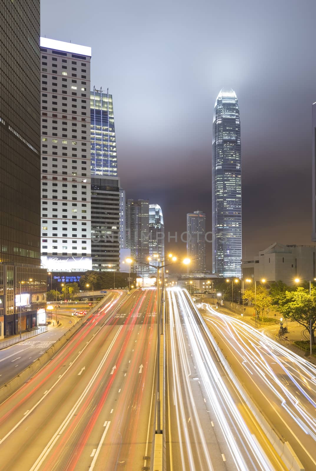 Hong Kong city, This  photo was shot from Hong Kong Island in front of government building.