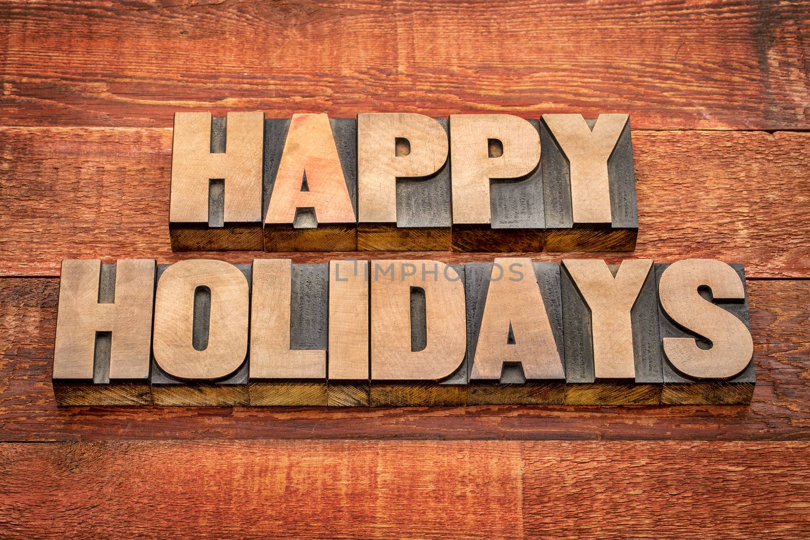 happy holidays typography by PixelsAway