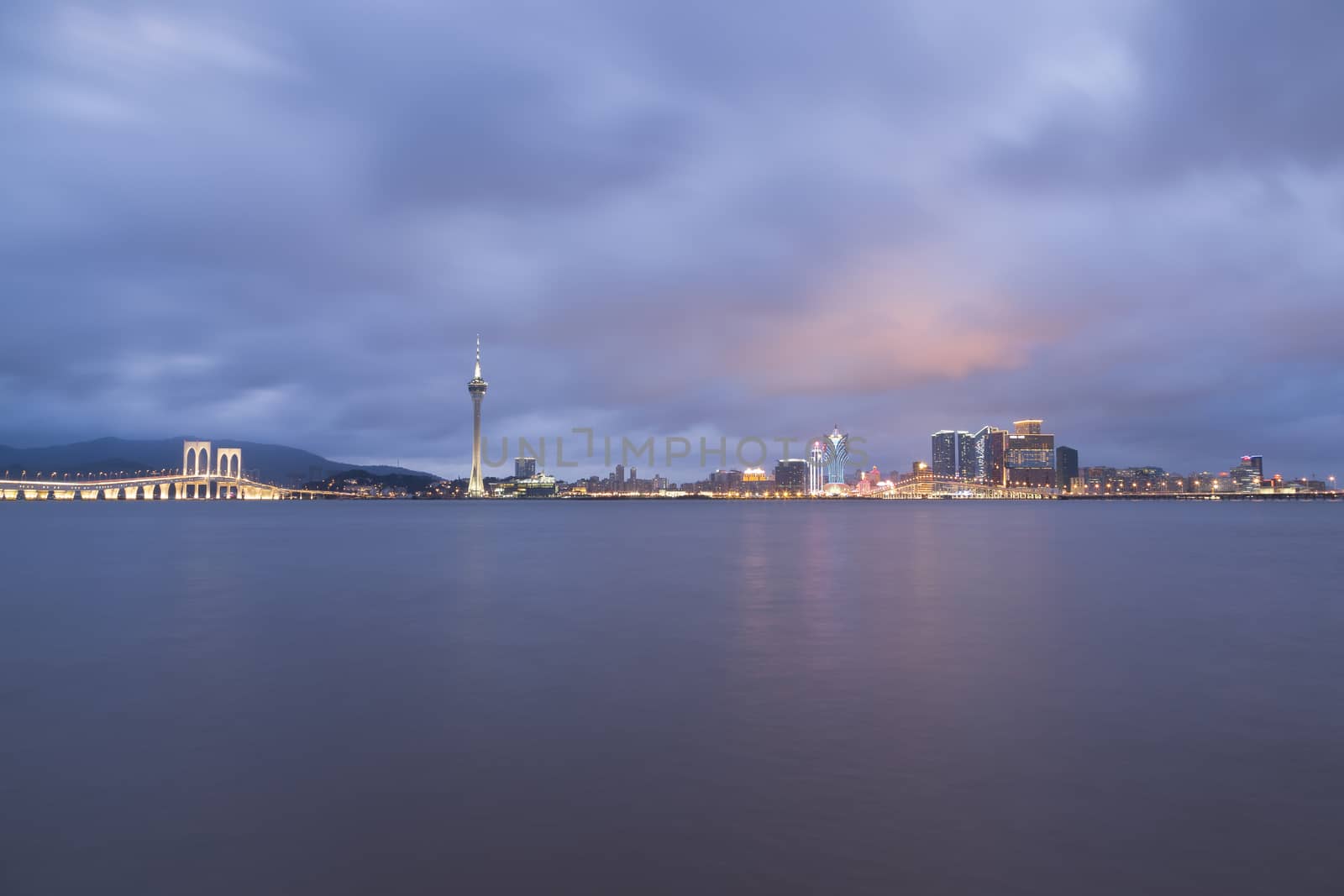 Macau city, This photo was shot in the evening. The city of casino.