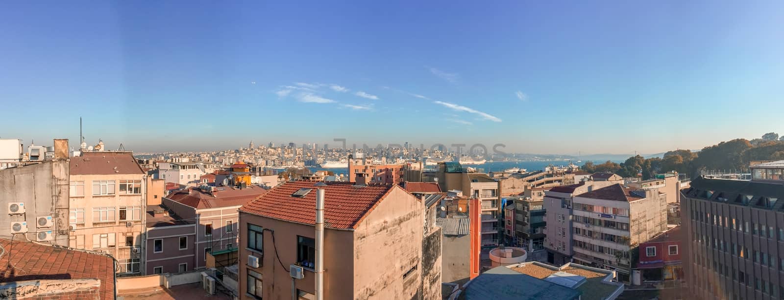 Istanbul, Turkey. Panoramic skyline by jovannig