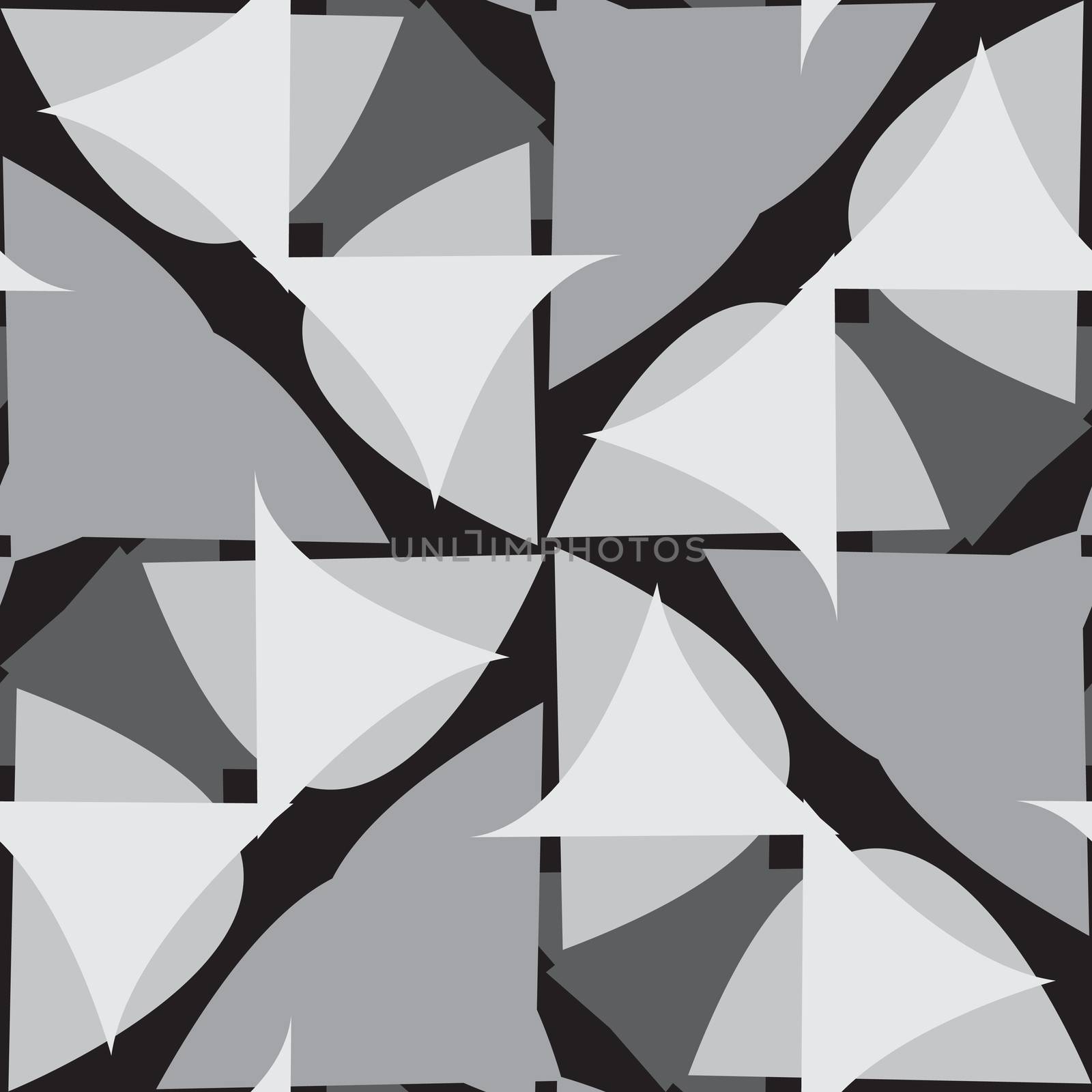 Abstract repeating background pattern of gray triangular shapes