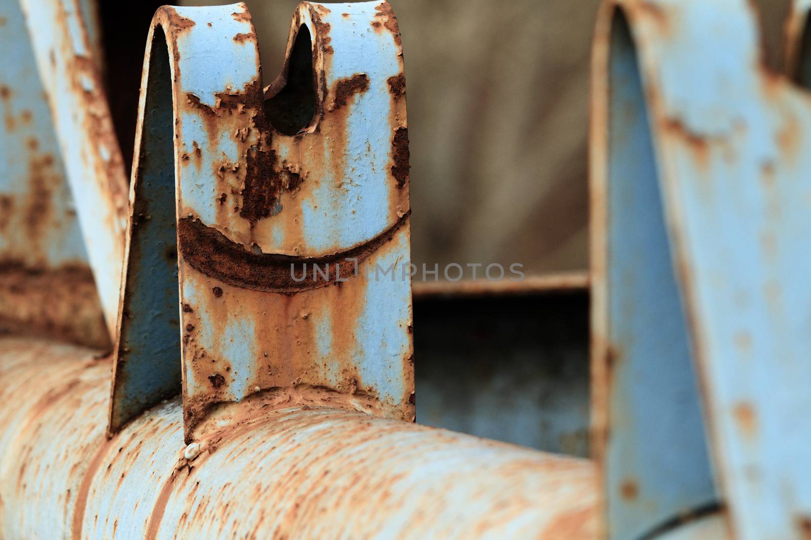 Photo of an old and ruined industrial place