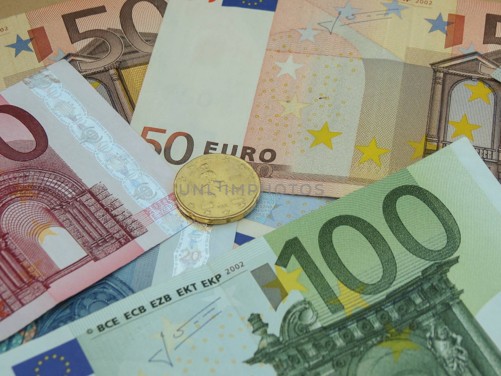 Euro (EUR) banknotes - legal tender of the European Union