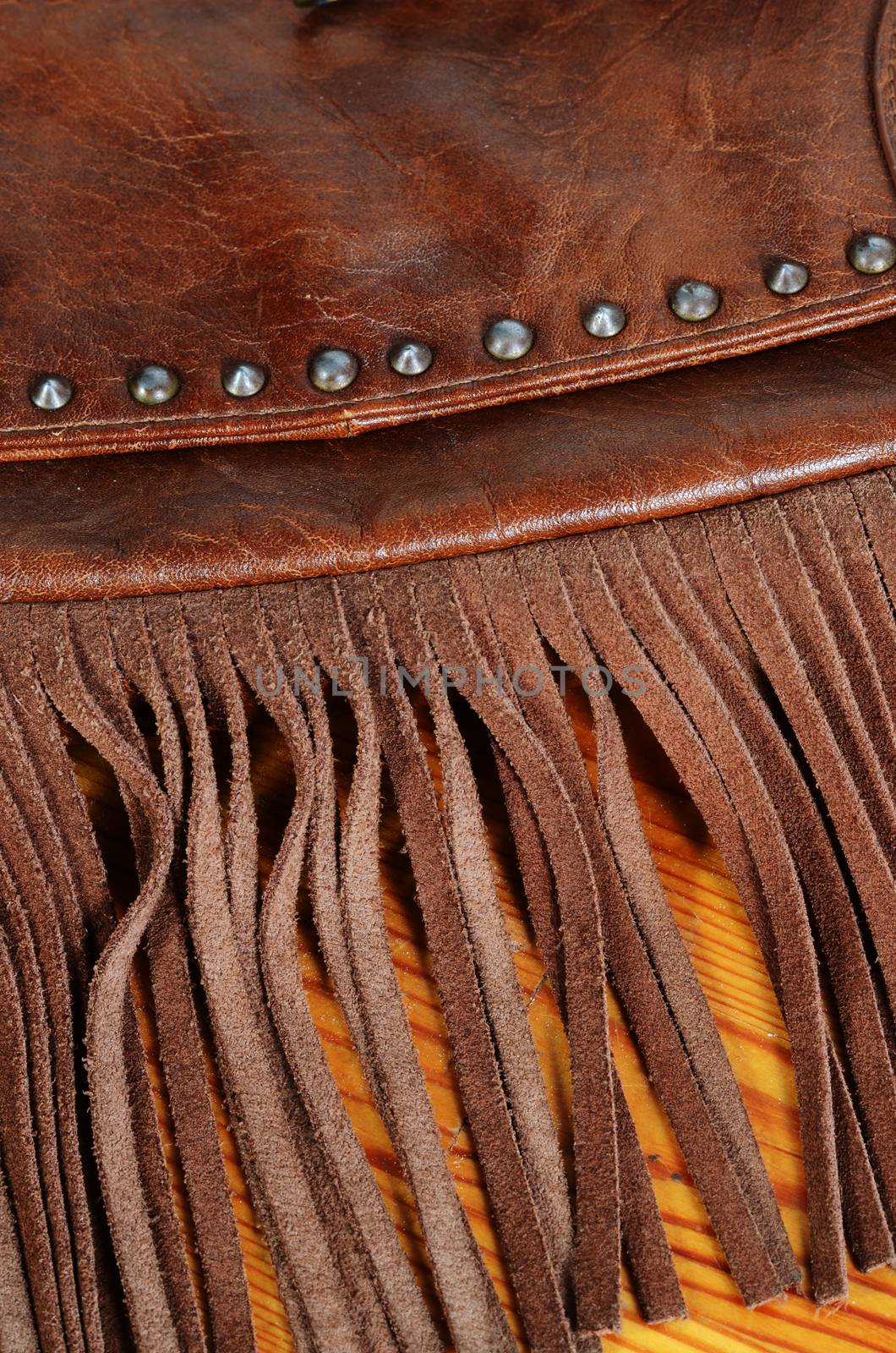 leather bag detail