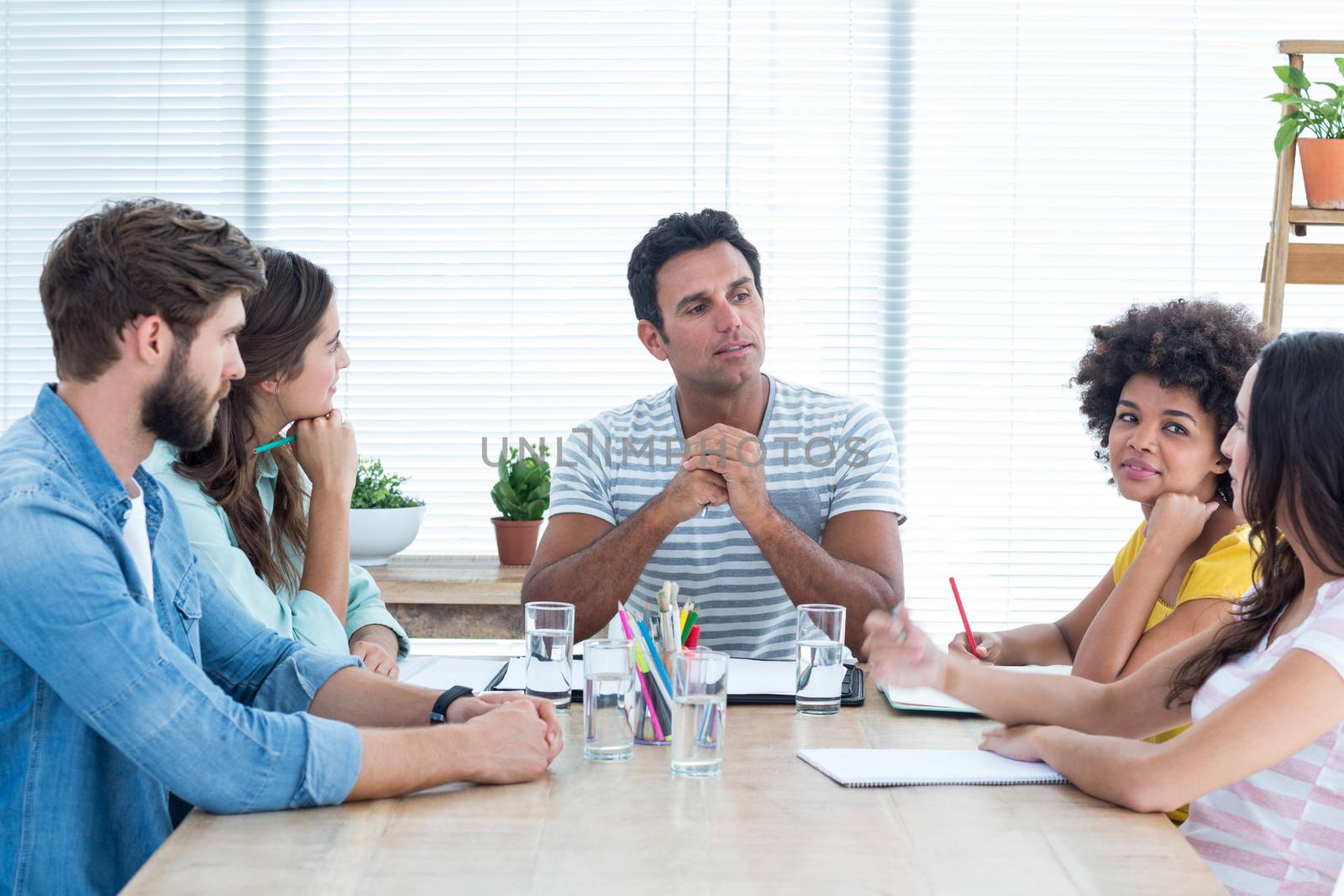 business people during a meeting at the office