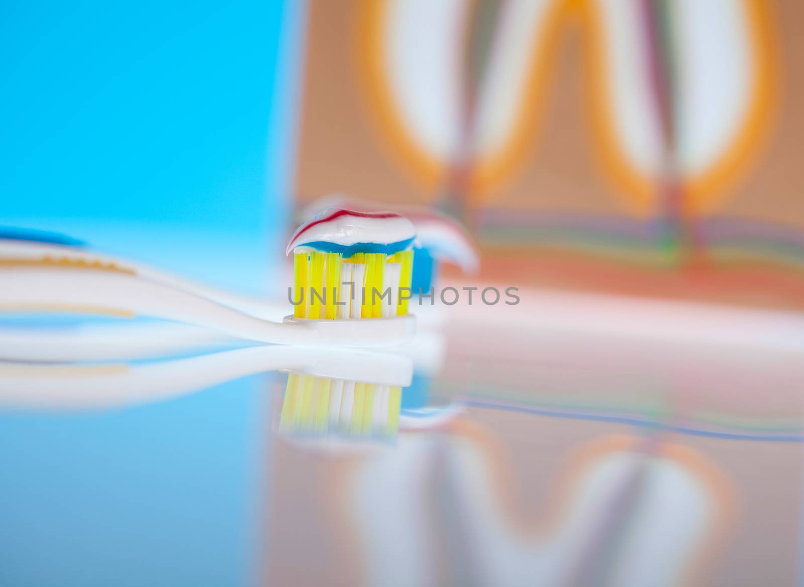 Dental instruments and tools in a dentists office