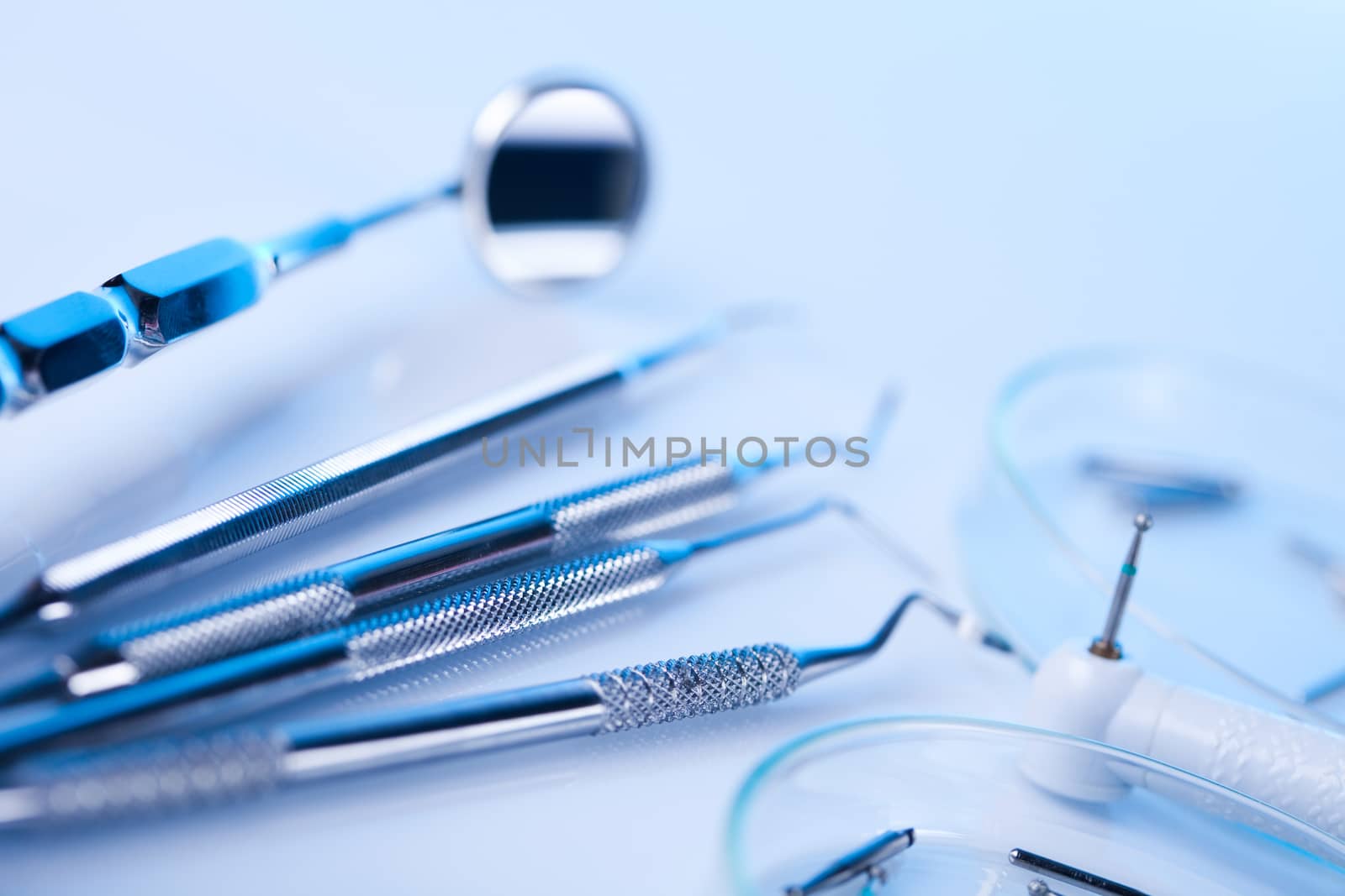 Dental medicine, bright colorful tone concept by JanPietruszka