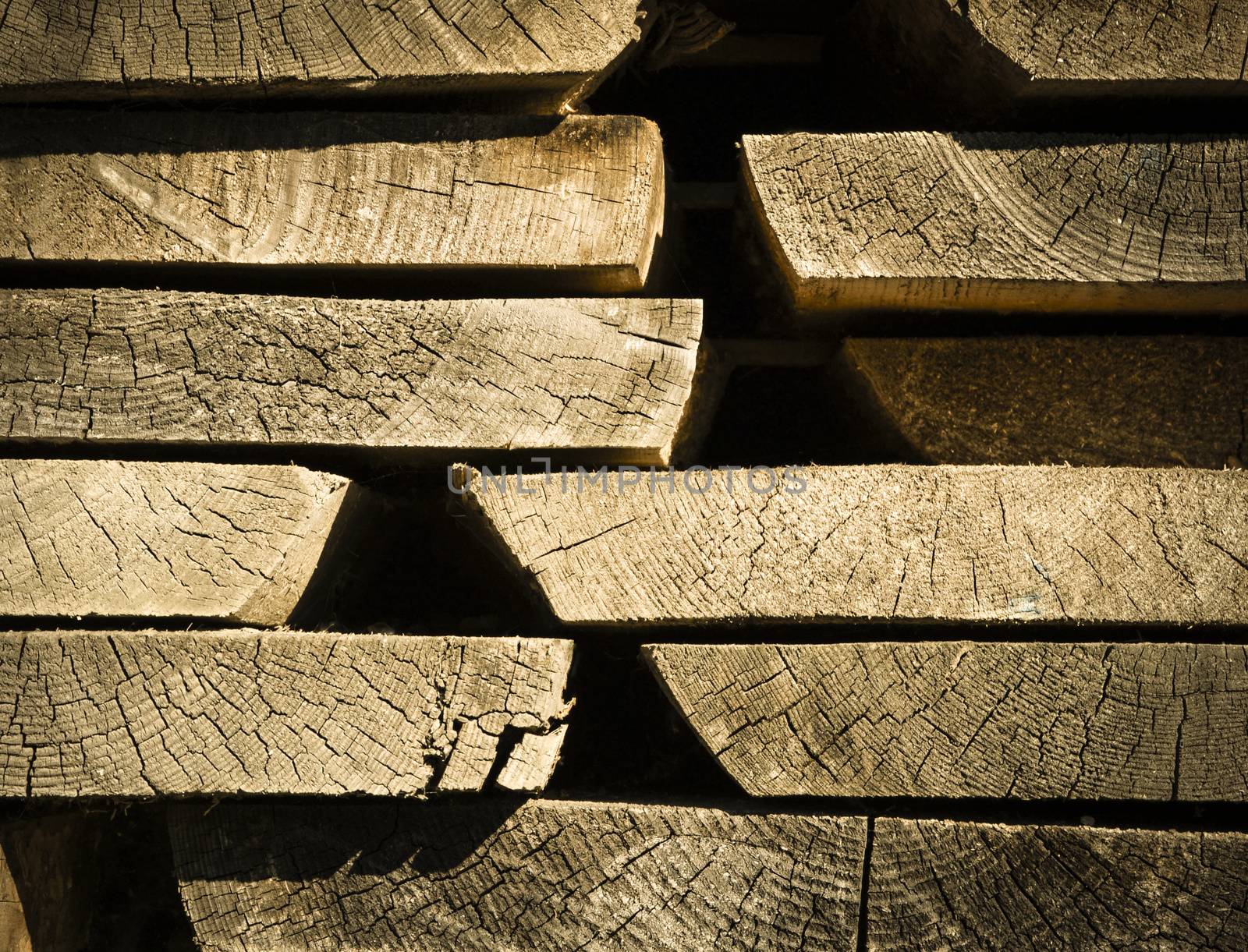 abstract background or texture stored old wooden boards