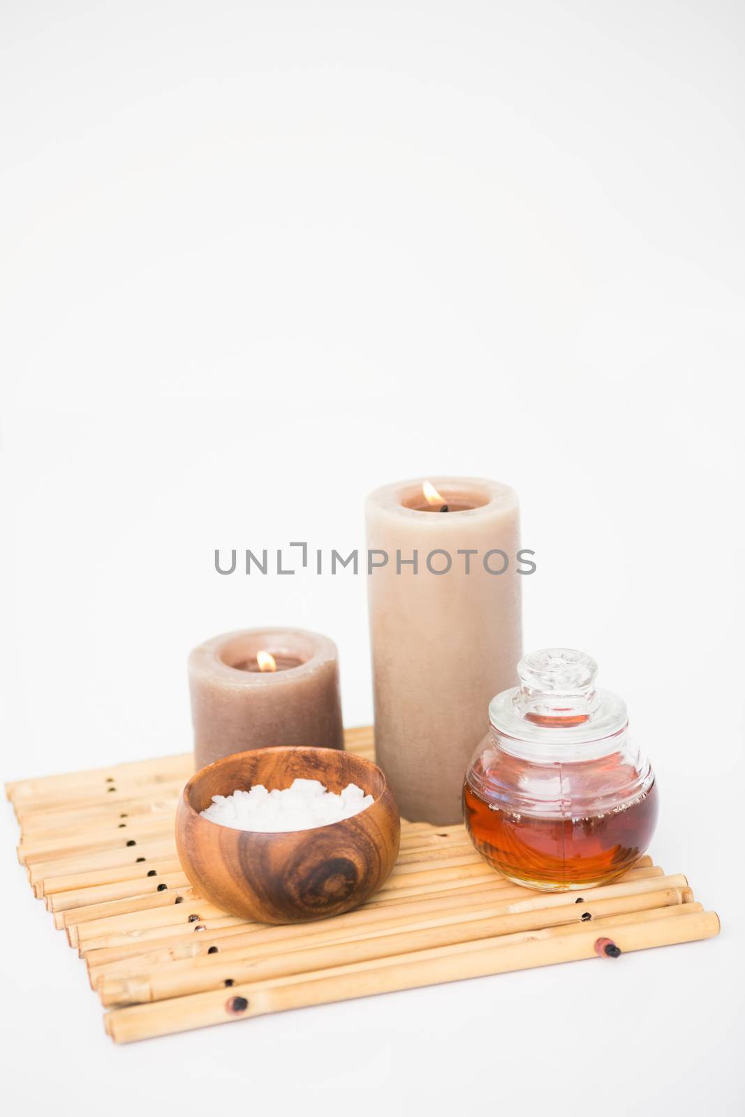 Perfumed candles and beauty products by Wavebreakmedia