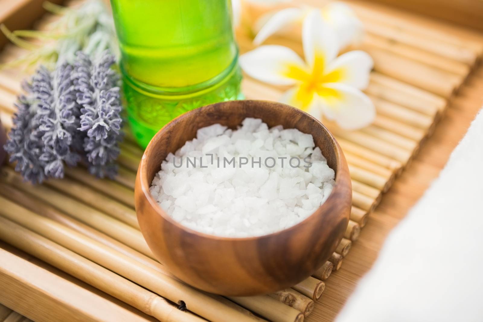 Salt scrub and oil massage  by Wavebreakmedia