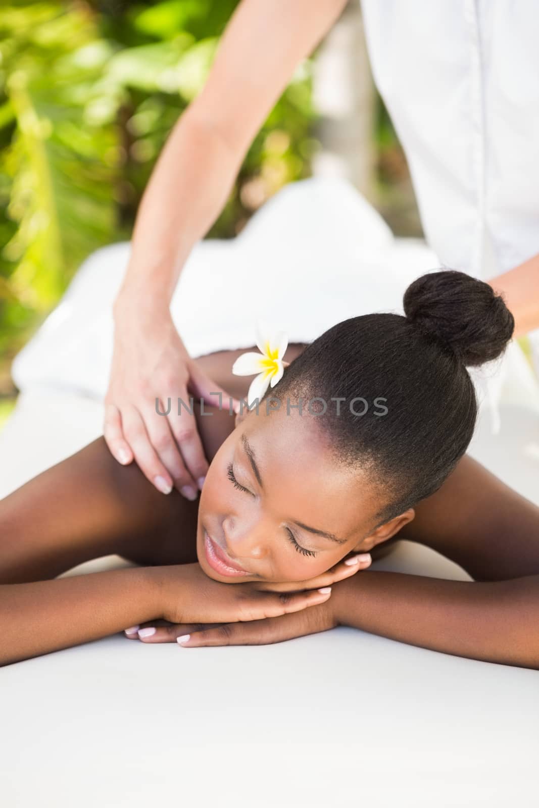 Close up of a beautiful woman on massage table by Wavebreakmedia