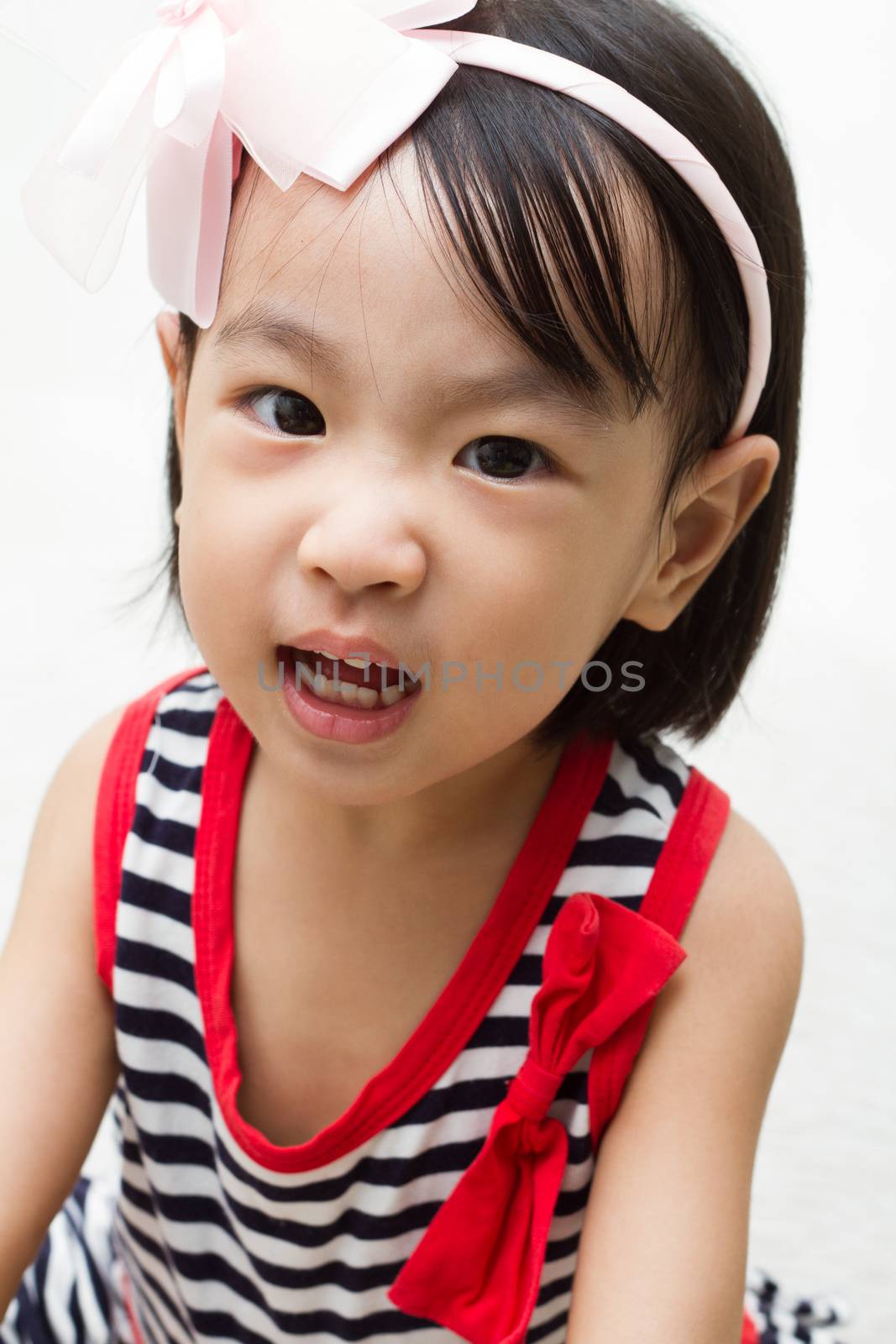 Angry Asian Chinese Little Girl