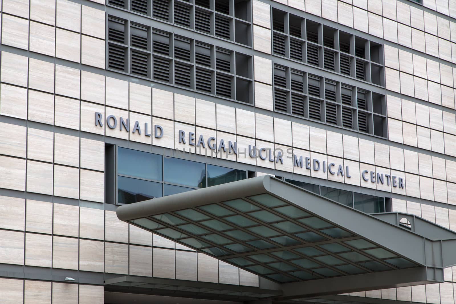 LOS ANGELES, CA/USA - MAY 25, 2015: Ronald Reagan UCLA Medical Center. The UCLA Medical Center is a hospital in Los Angeles, California, United States.