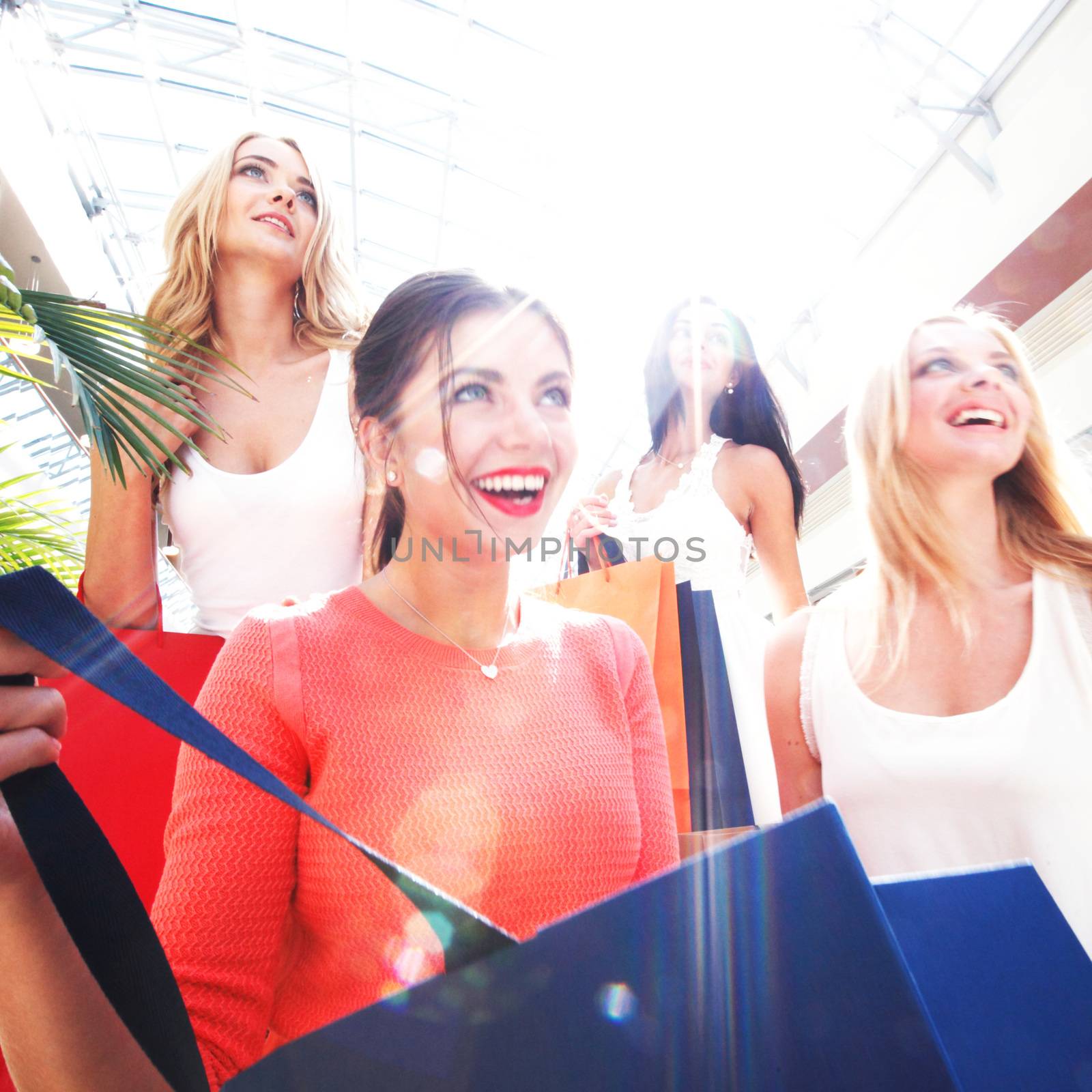 women shopping at mall by ALotOfPeople