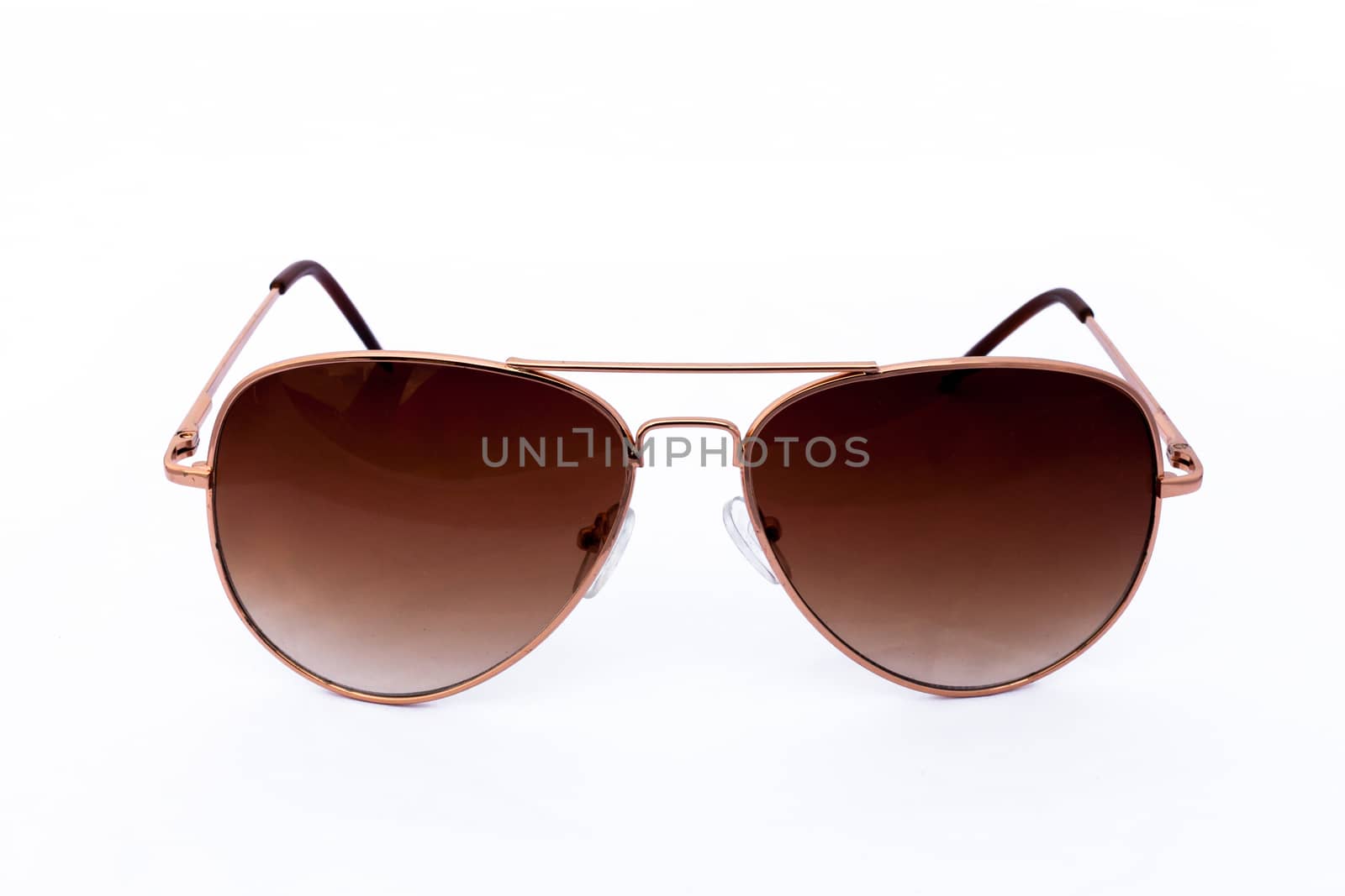 Object elegant sunglasses isolated on the white.