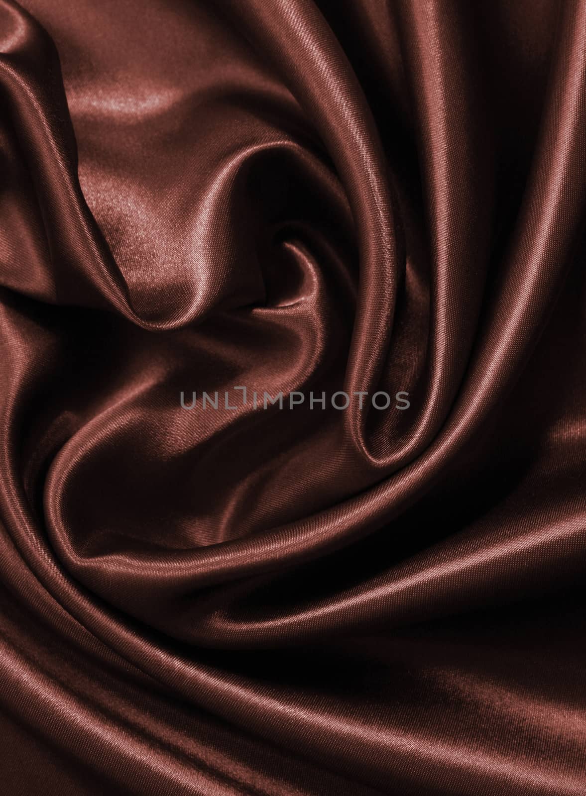 Smooth elegant dark brown chocolate silk can use as background