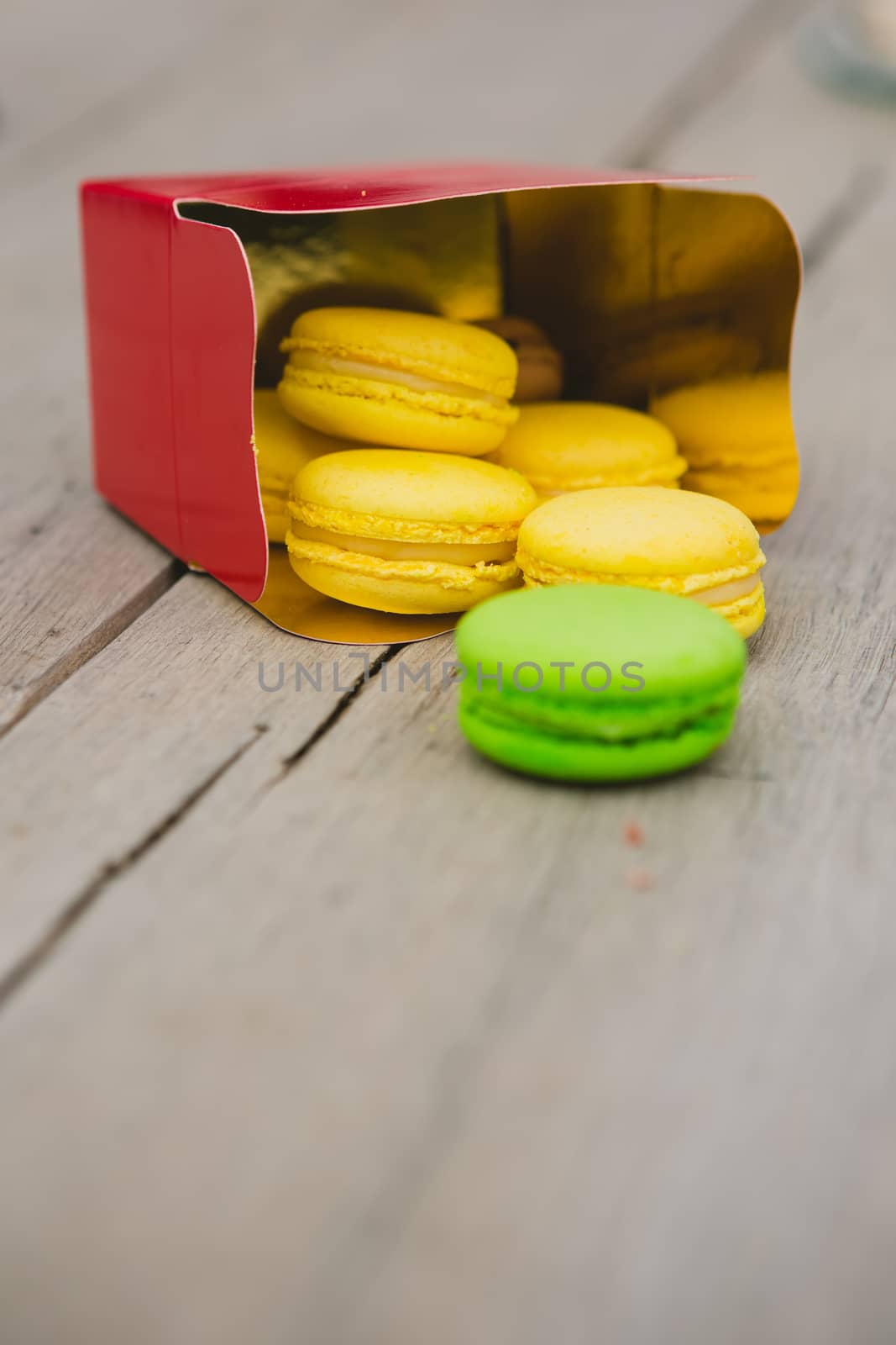 french colorful macarons. by sarymsakov