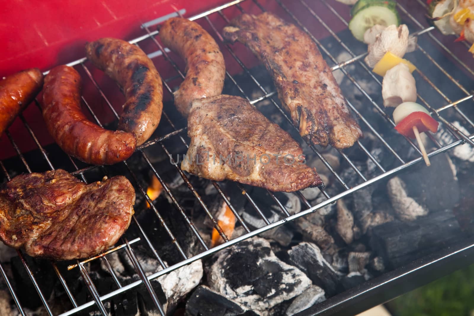 Barbecue, bright colorful vivid theme