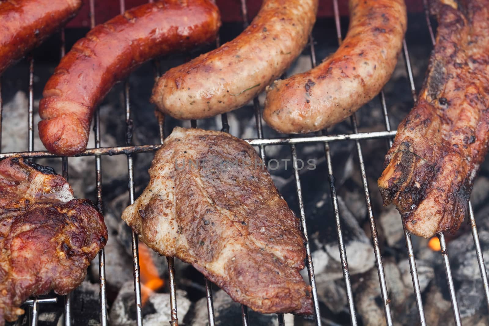 BBQ, Grilling time, bright colorful vivid theme