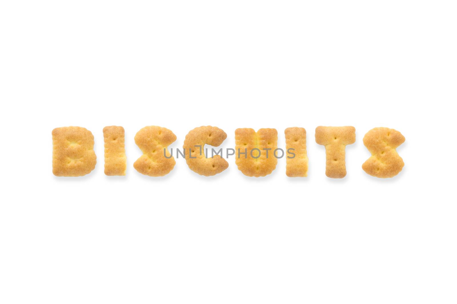 The Letter Word BISCUITS. Alphabet  Cookie Biscuits by vinnstock