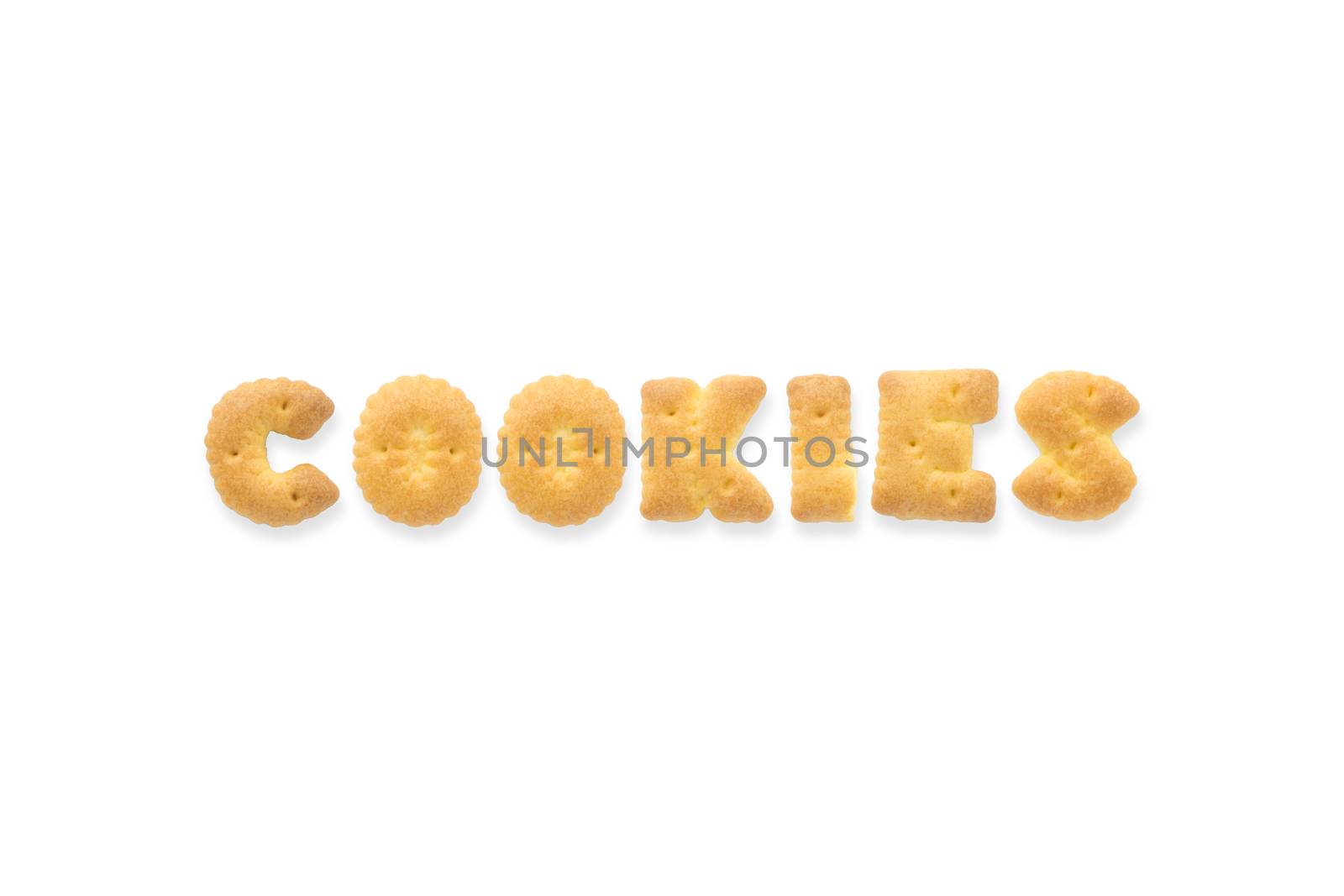 The Letter Word COOKIES. Alphabet  Cookie Cracker by vinnstock