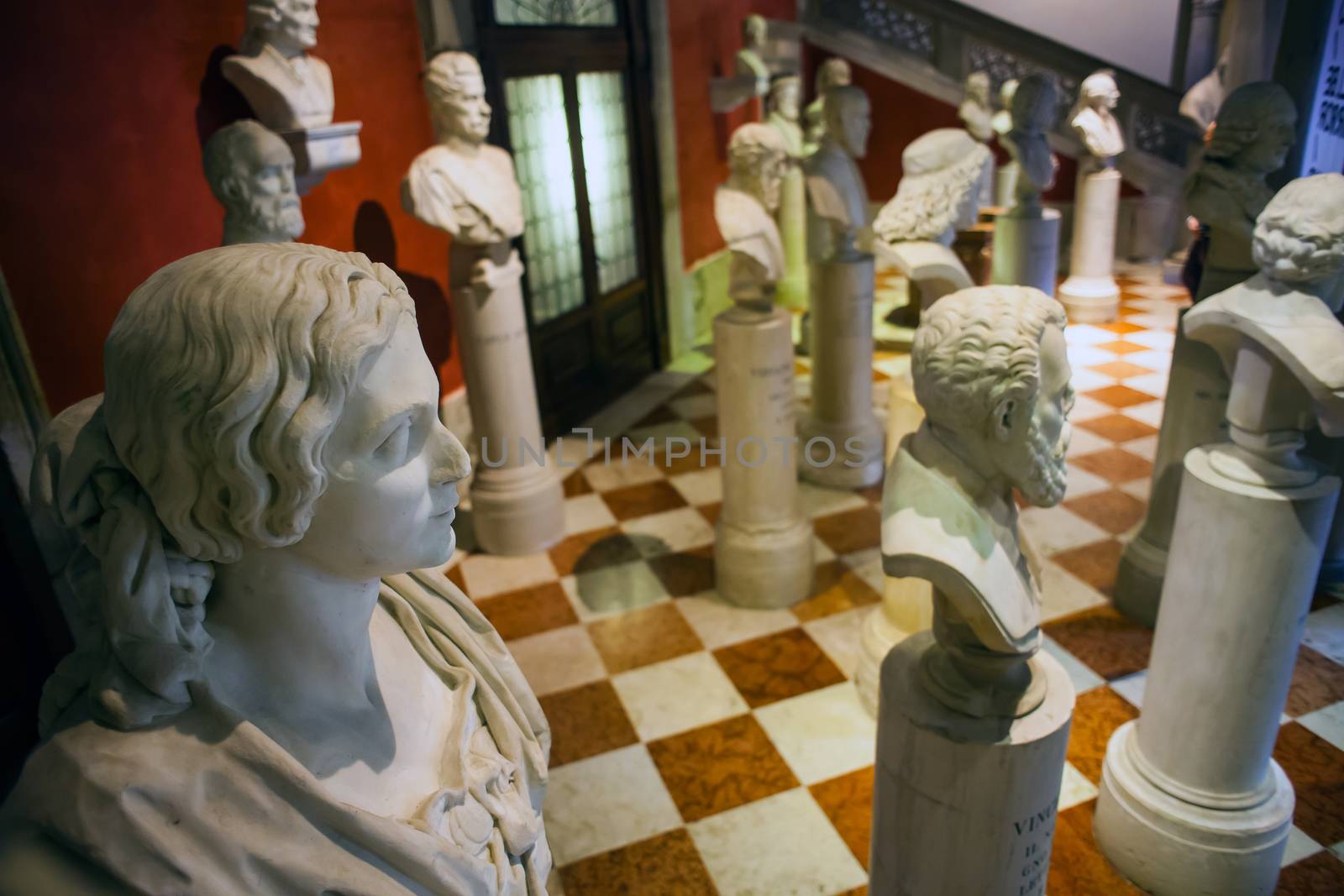 View of Italian half length artists, Venice