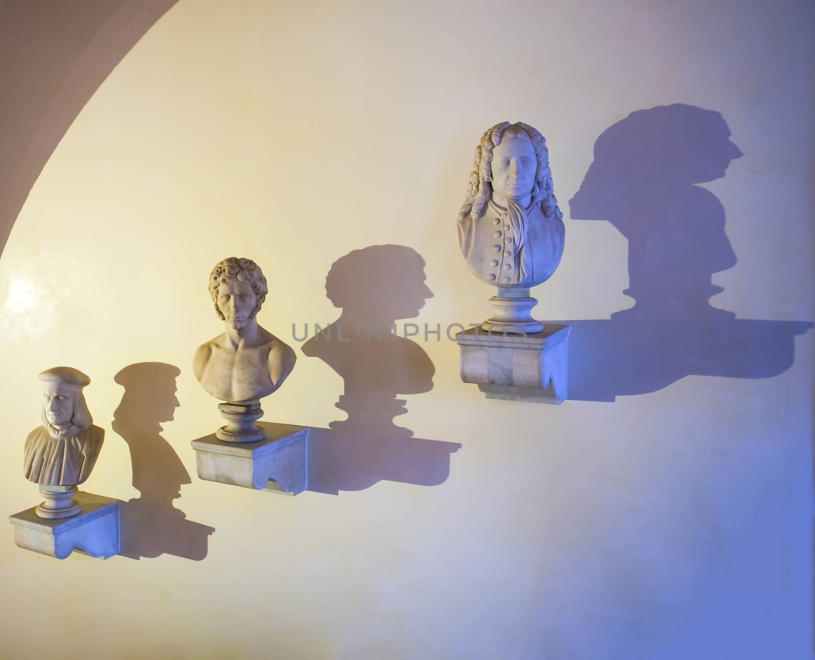 View of Italian half length artists, Venice