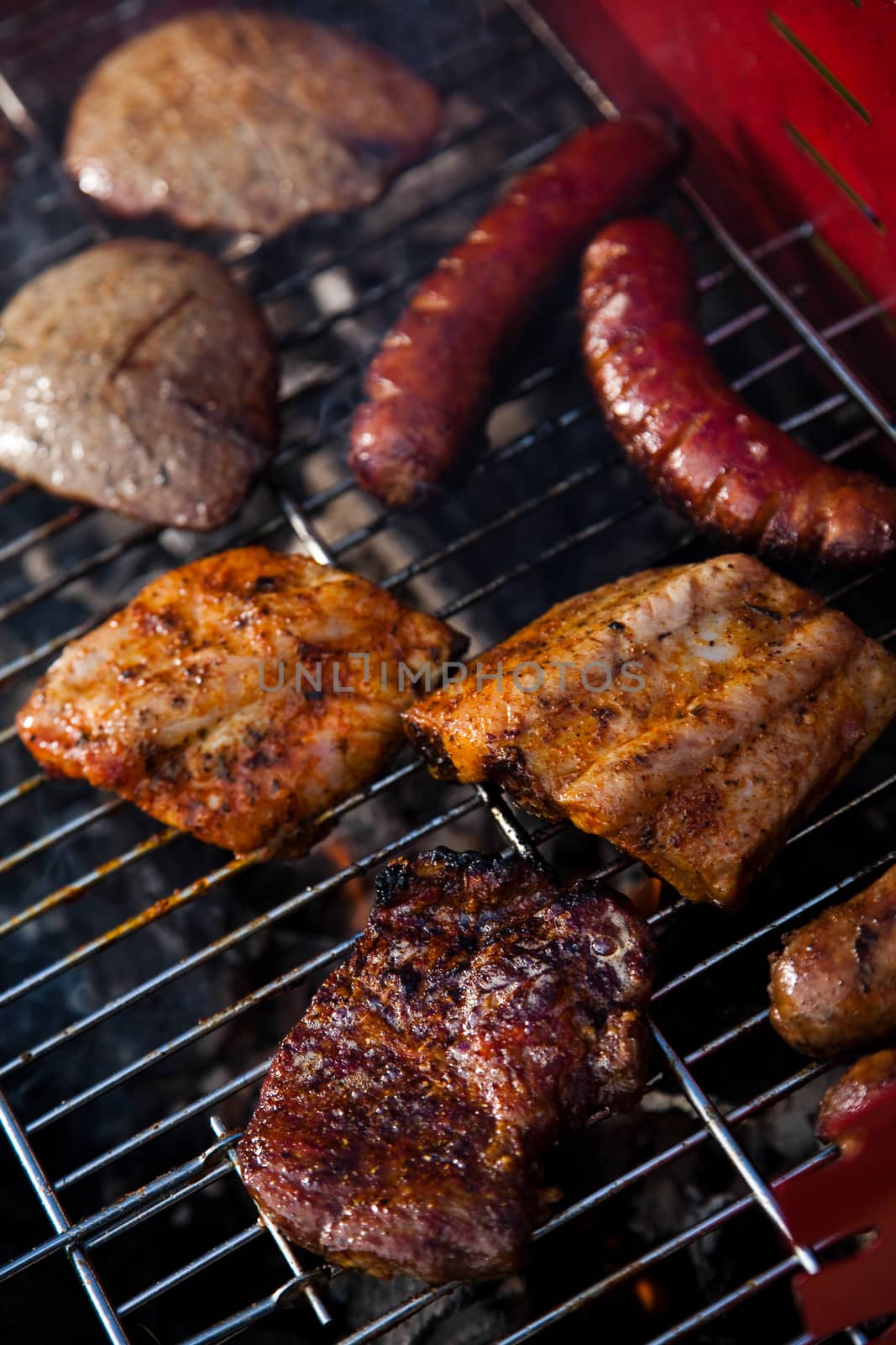 Grilling time, Grill, bright colorful vivid theme