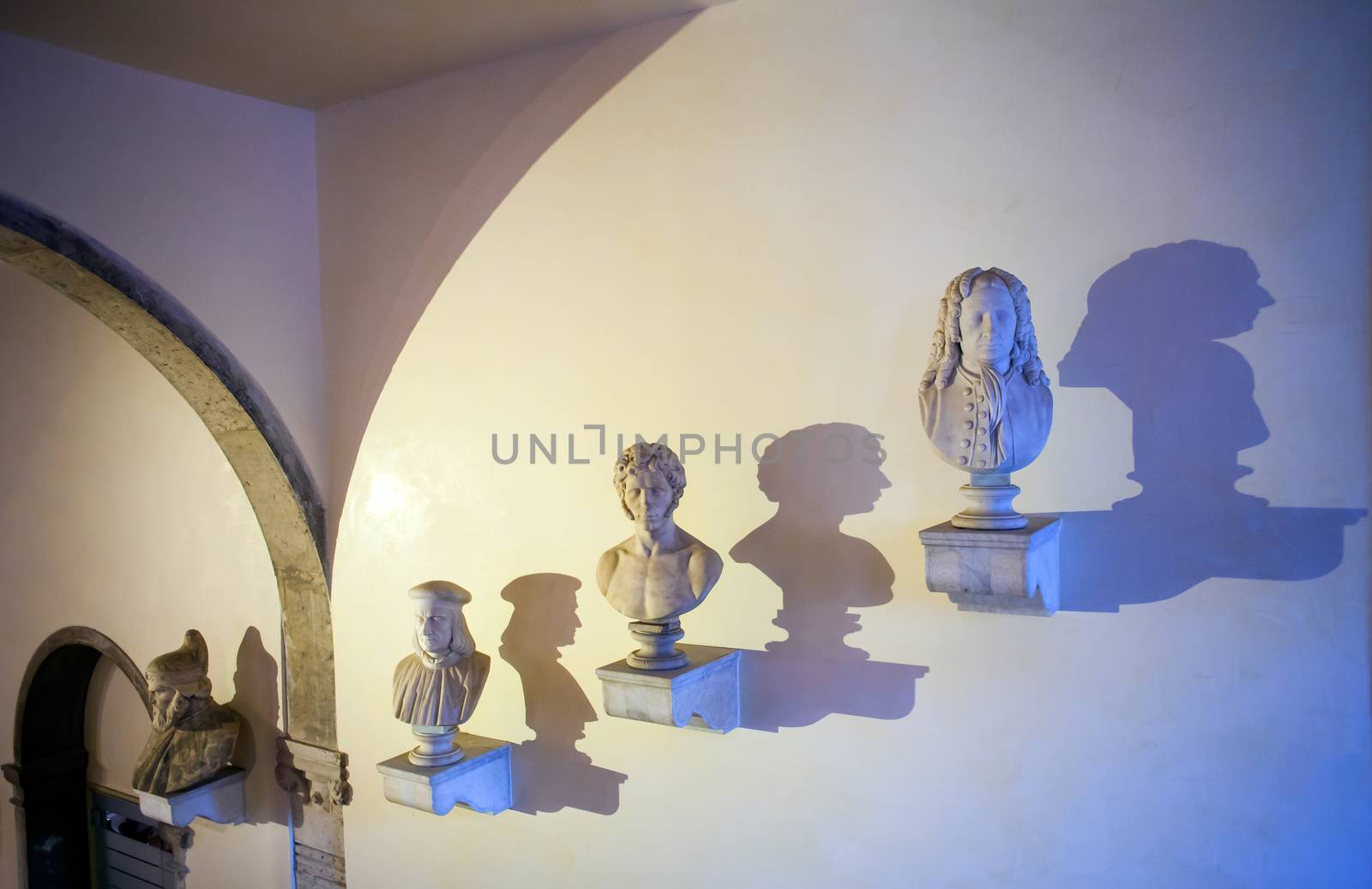 View of Italian half length artists, Venice
