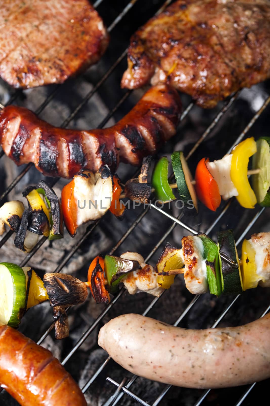 Grilling time, Grill, bright colorful vivid theme