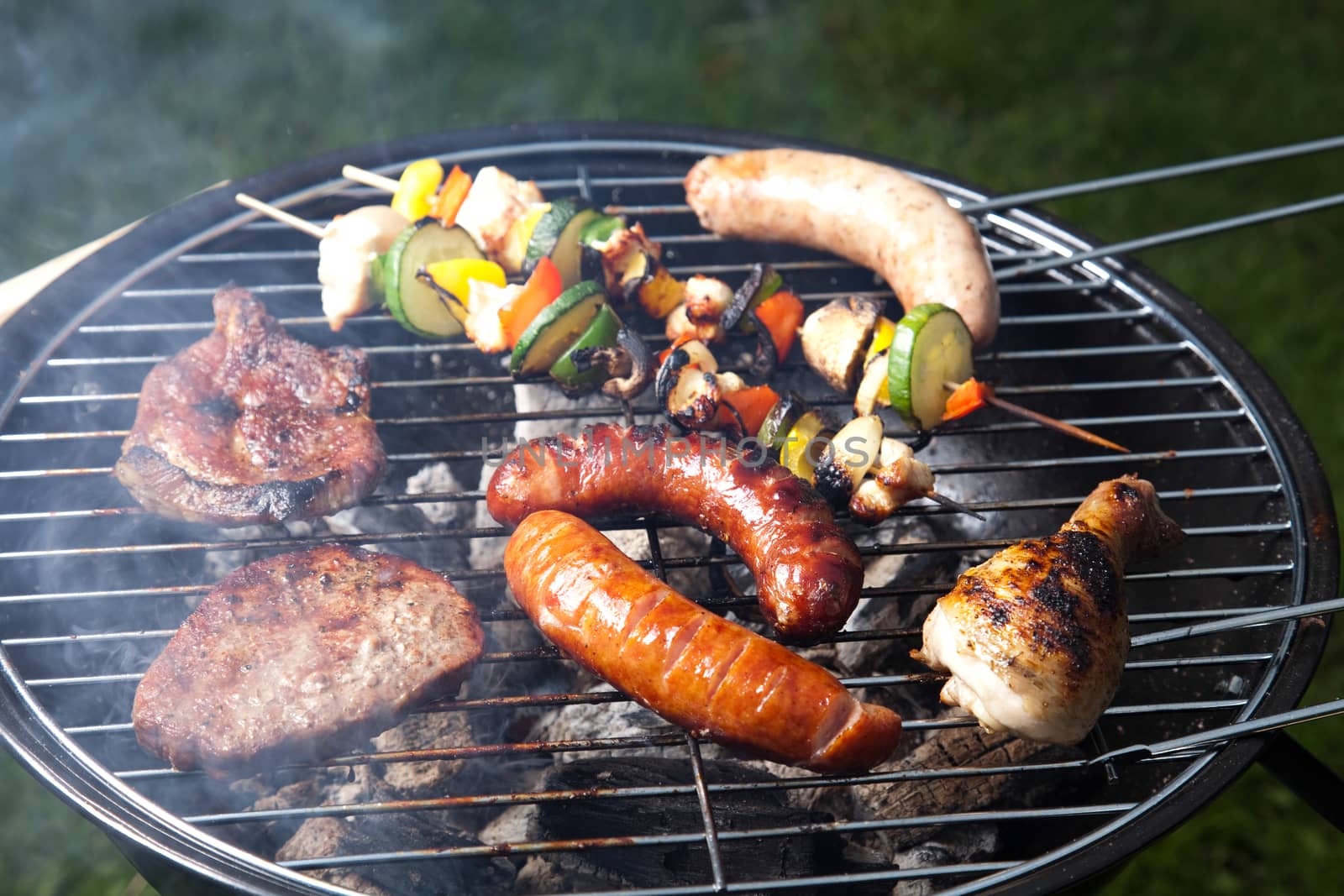 Grilling time, Grill, bright colorful vivid theme