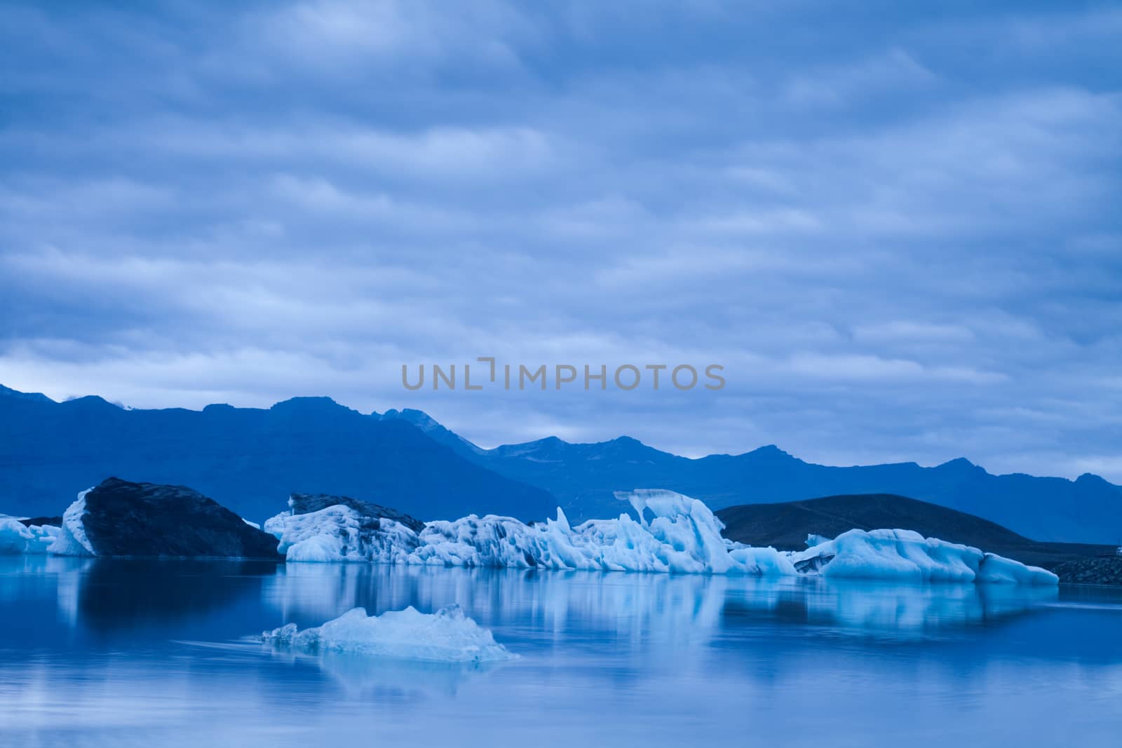 Lake iceland, bright colorful vivid theme