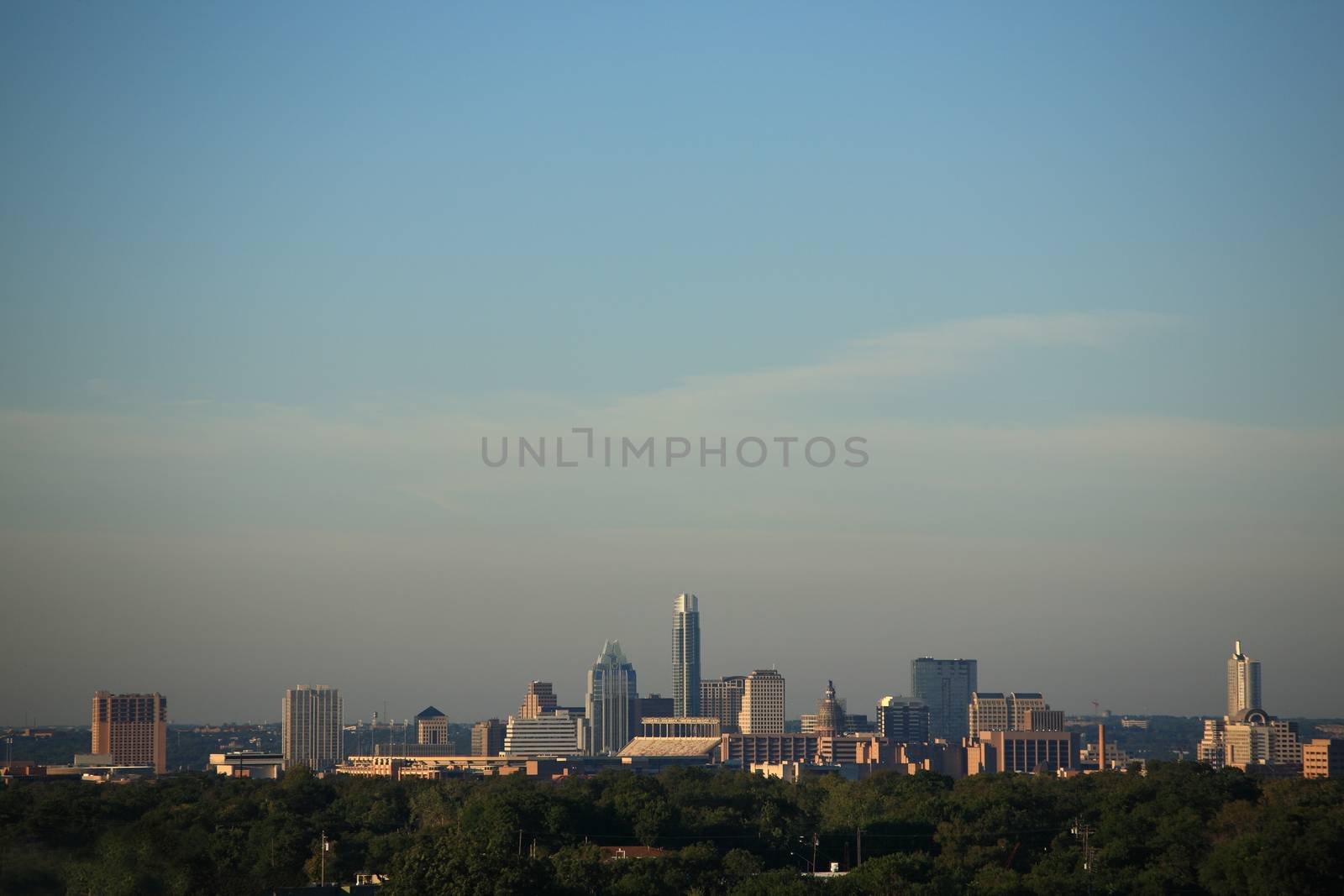 Buildings of the Texas capitol city of Austin.