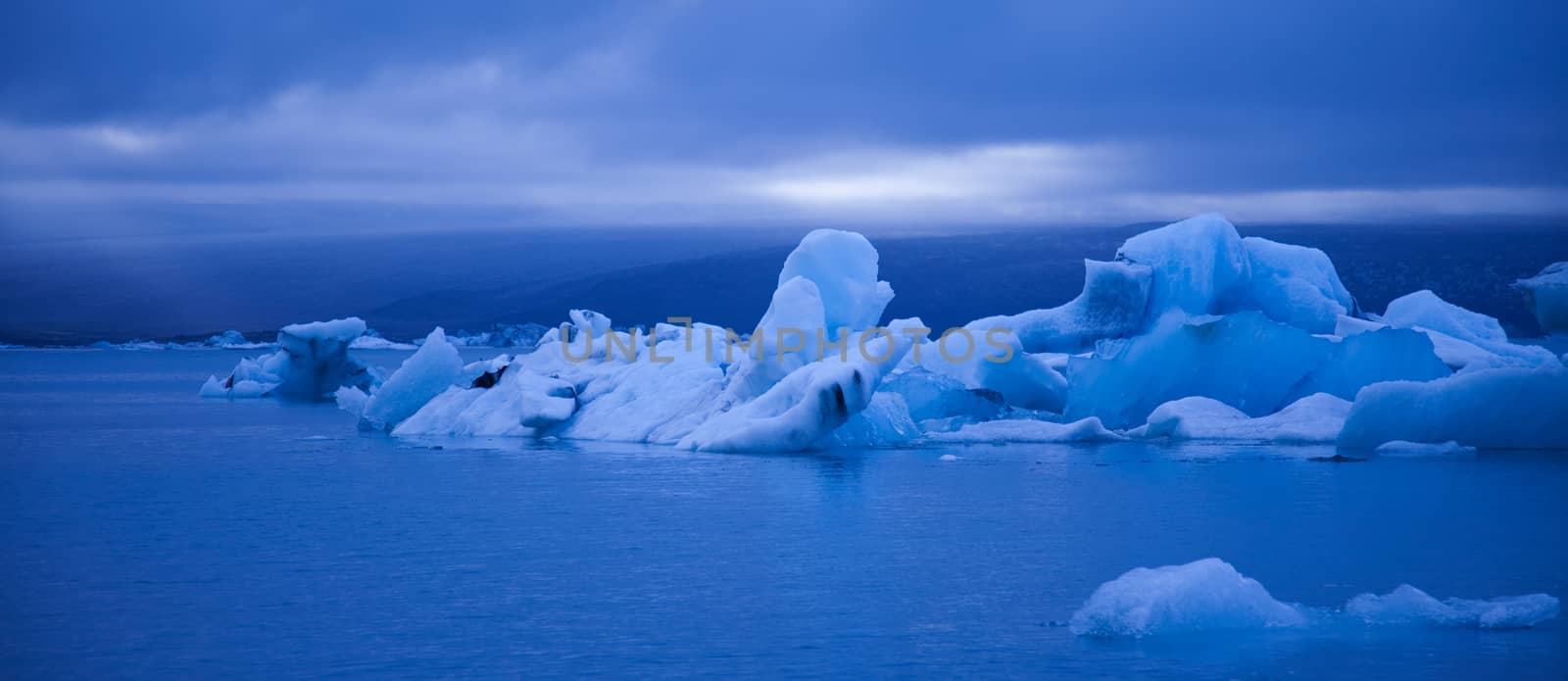 Lake iceland, bright colorful vivid theme