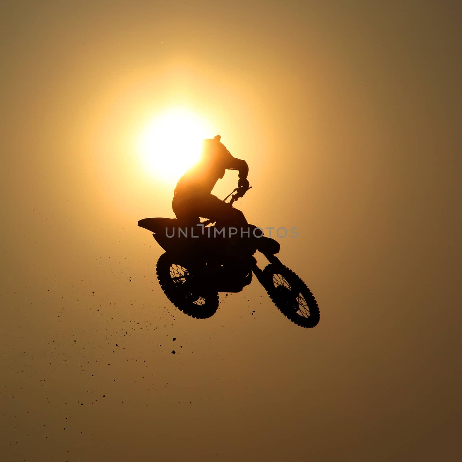 Motorcycle jumps in the air by liewluck