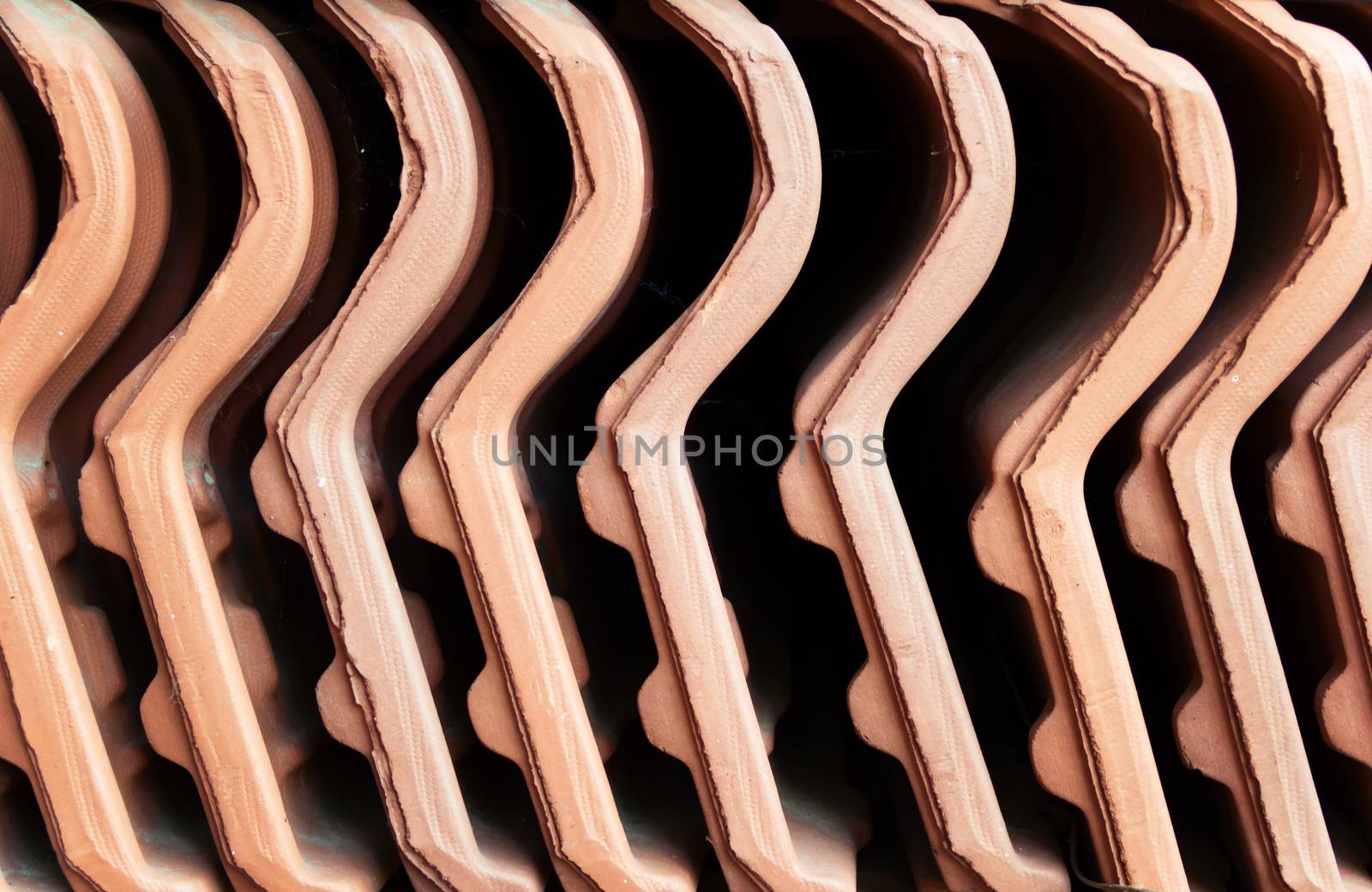 abstract background with  terracotta  tile for roof