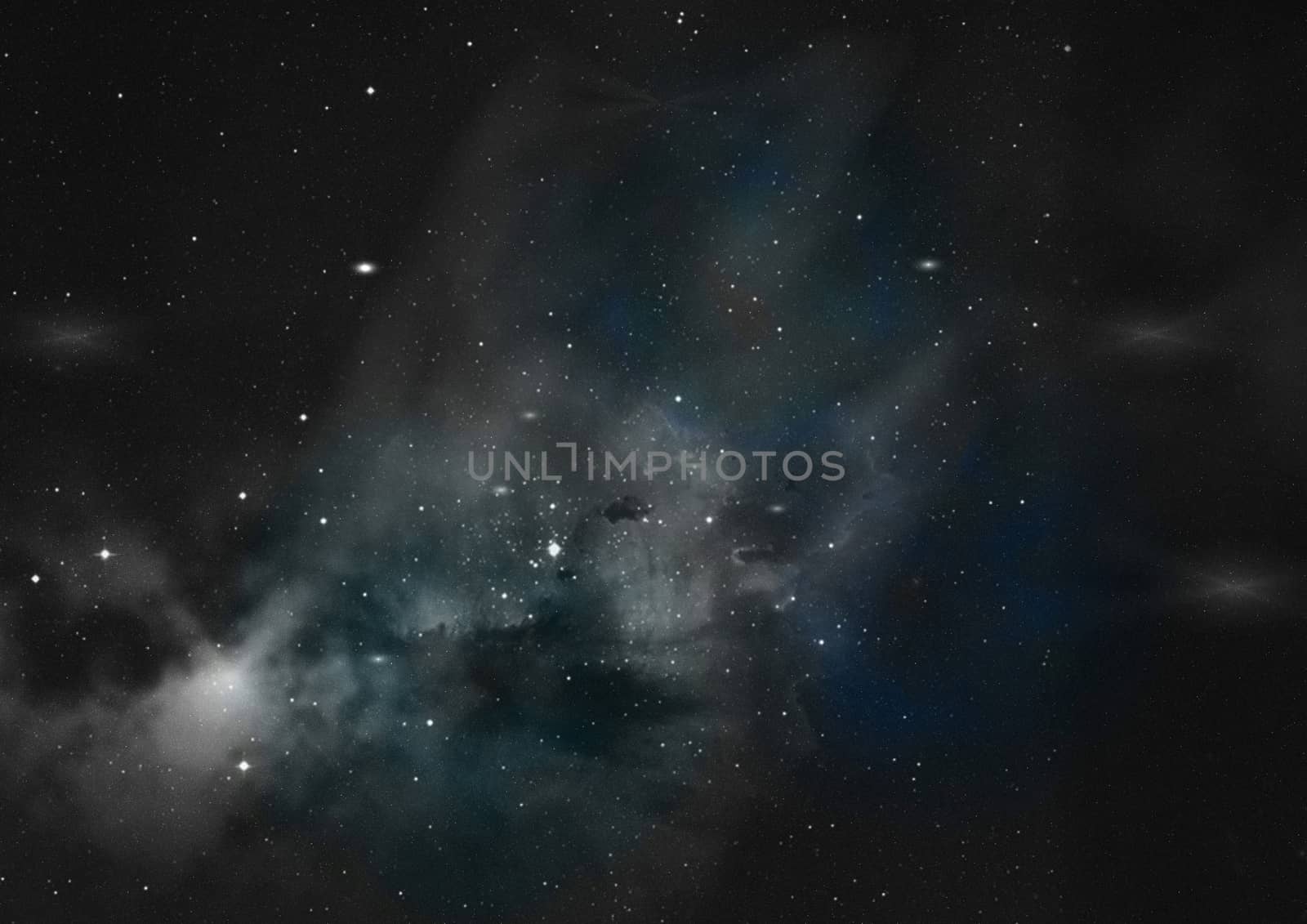 Far being shone nebula and star field against space. "Elements of this image furnished by NASA".