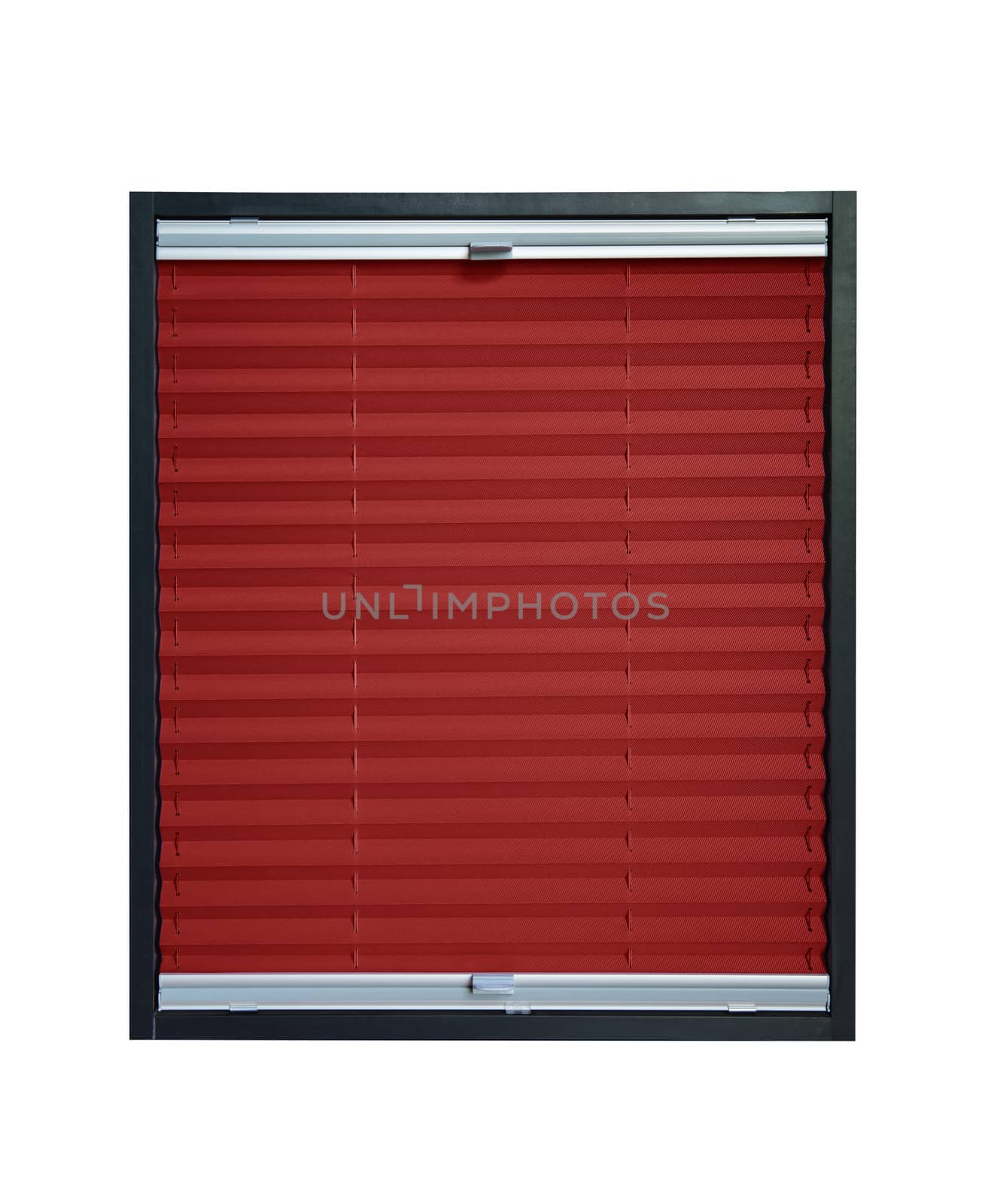 Pleated blind dark red maroon crimson color by furzyk73