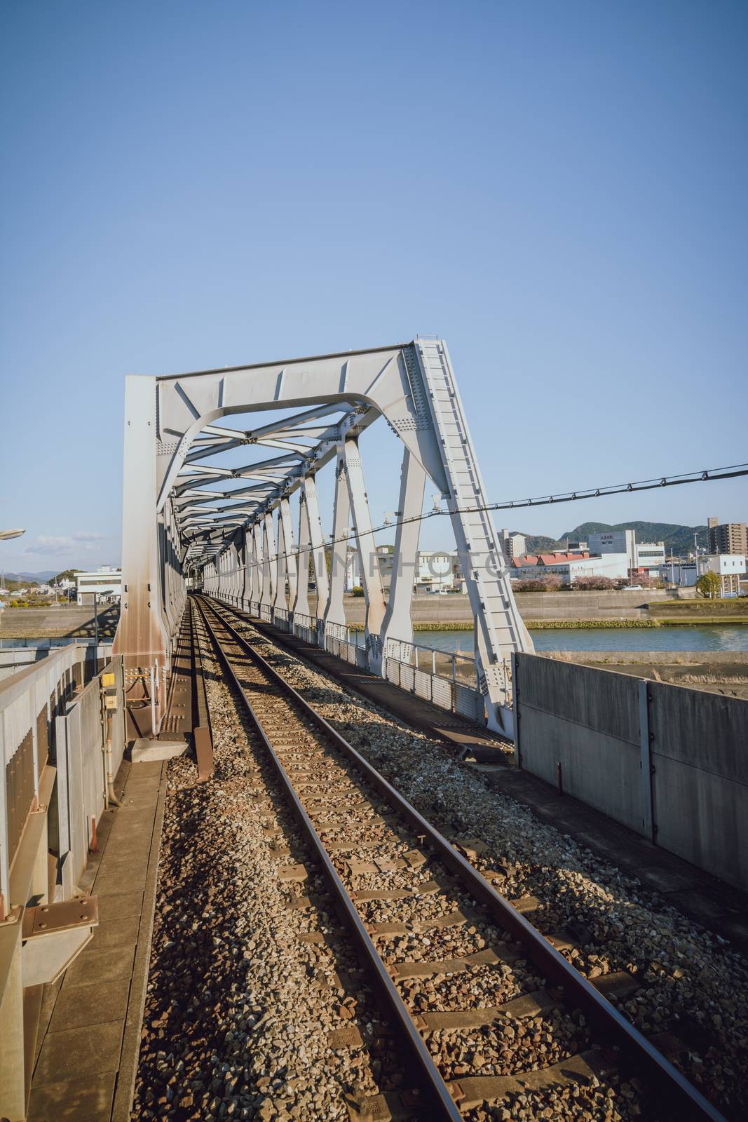 Train Tracks Over Bridge by justtscott