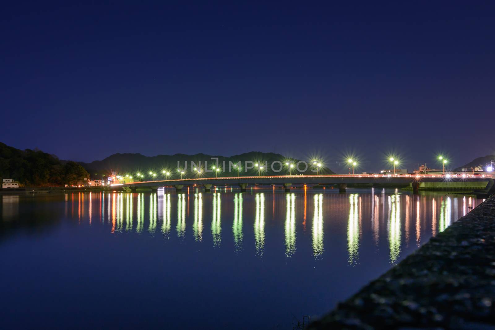 Bridge Reflection at Night by justtscott