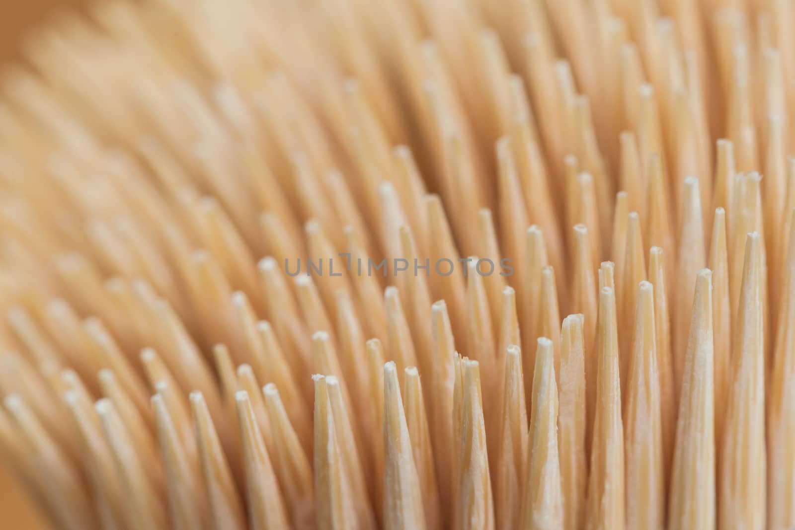 Bamboo wooden toothpicks abstract background