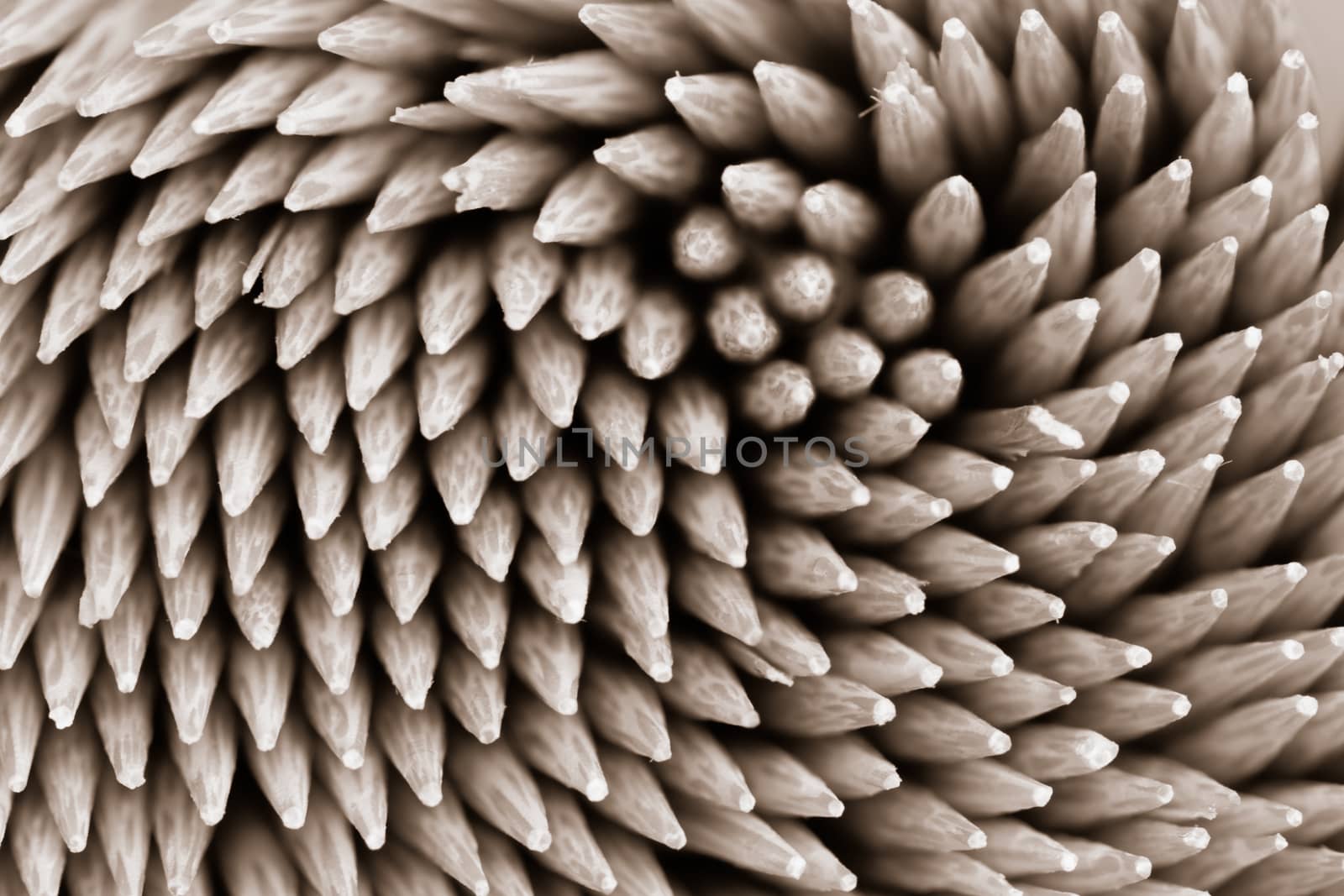 Bamboo wooden toothpicks abstract background